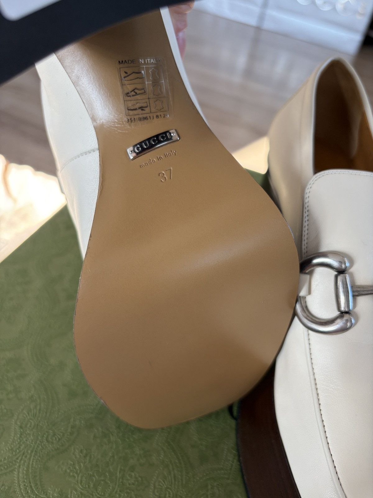 Gucci Gucci platform horsebit loafer white Size US 7 / IT 37 - 16 Thumbnail