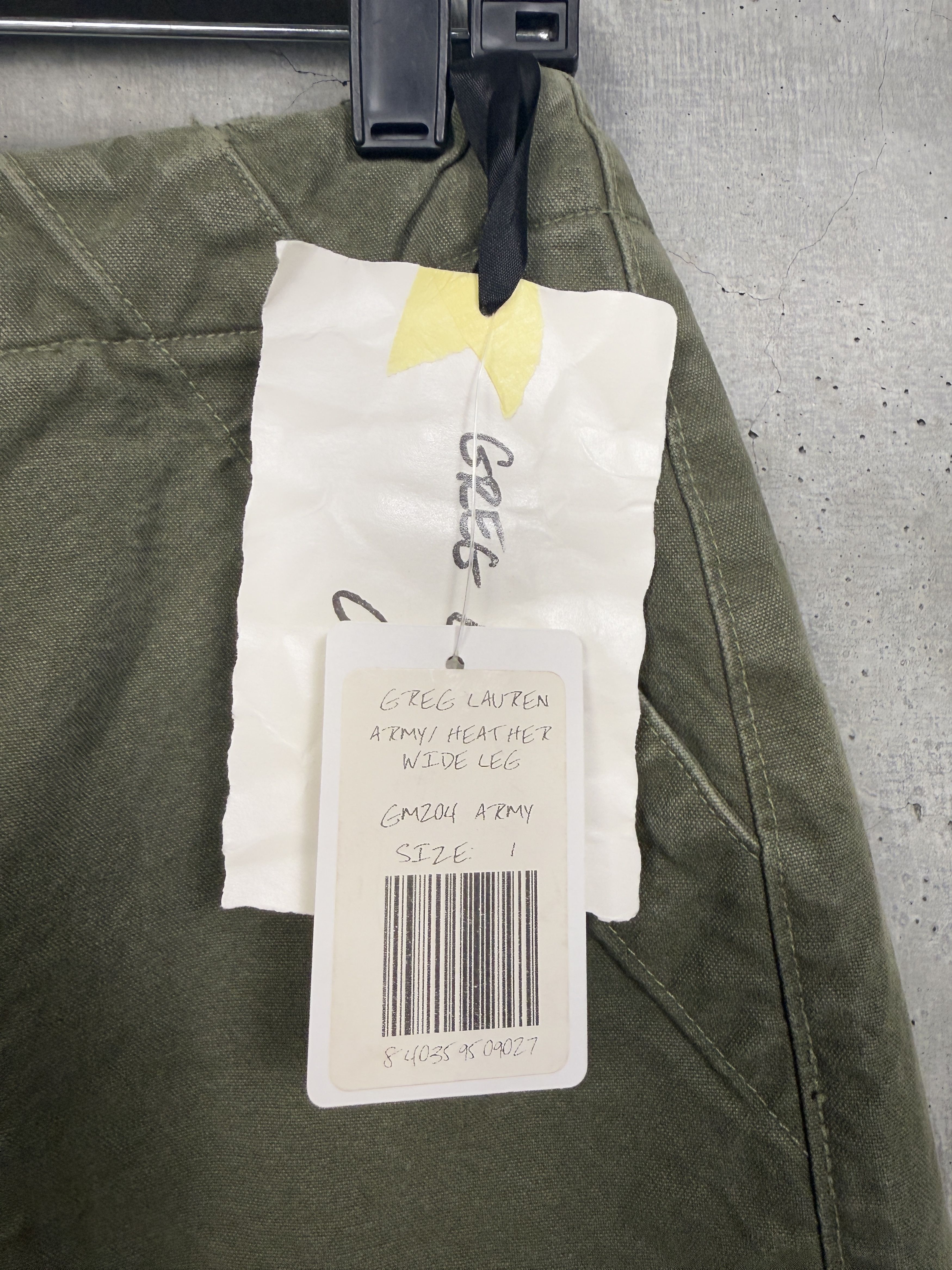 Greg Lauren Greg Lauren Army/ Heather Wide Leg Pants Size US 30 / EU 46 - 7 Thumbnail