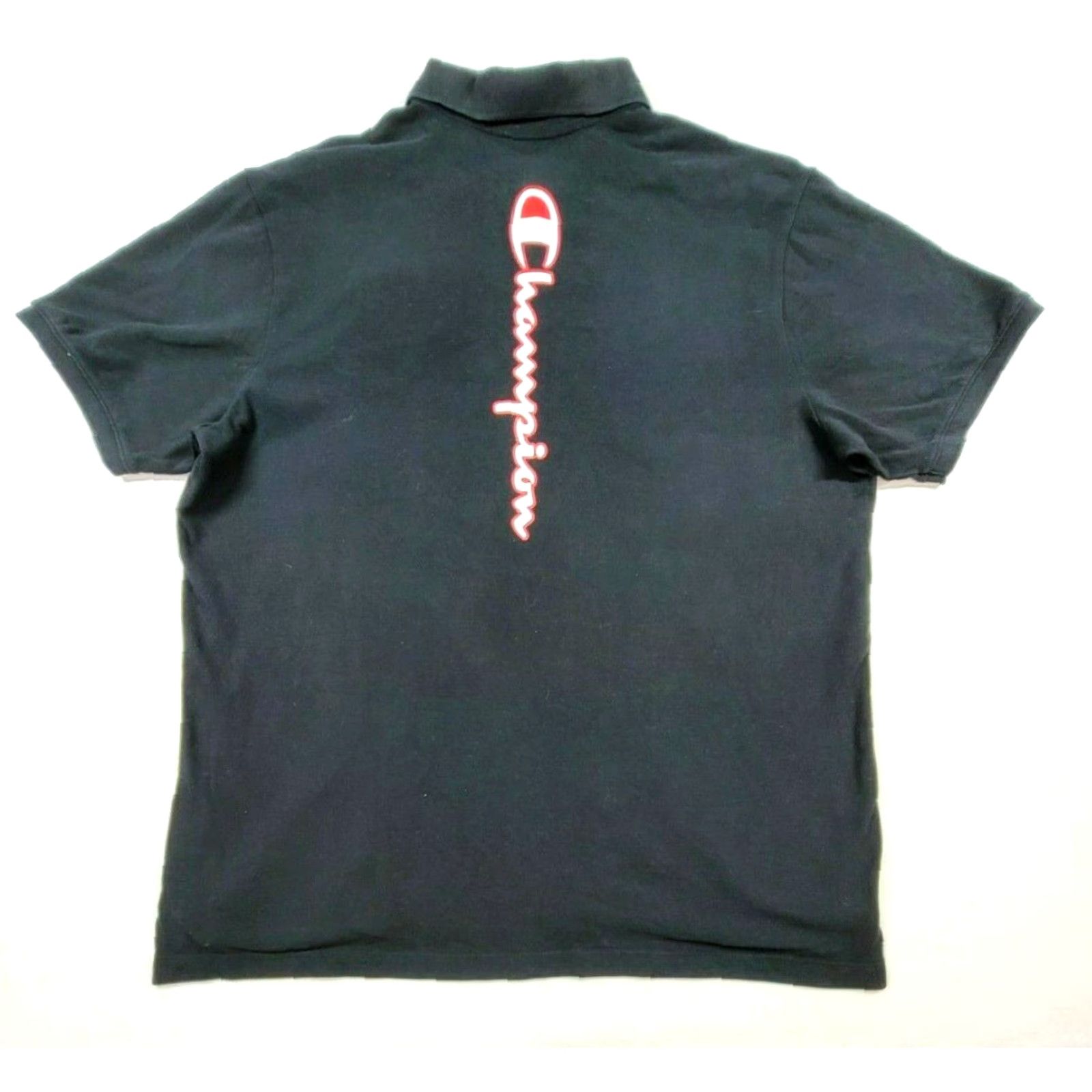 Champion Champion Polo Shirt 2XL Black Mens Short Sleeve Adult Polo Shirt Black Champion Logo 2XL Mens Button-Front Shirt Polo Size US XXL / EU 58 / 5 - 3 Thumbnail