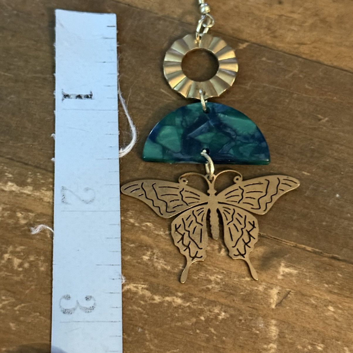 Other Gold tone butterfly dangle earrings Size ONE SIZE - 3 Thumbnail