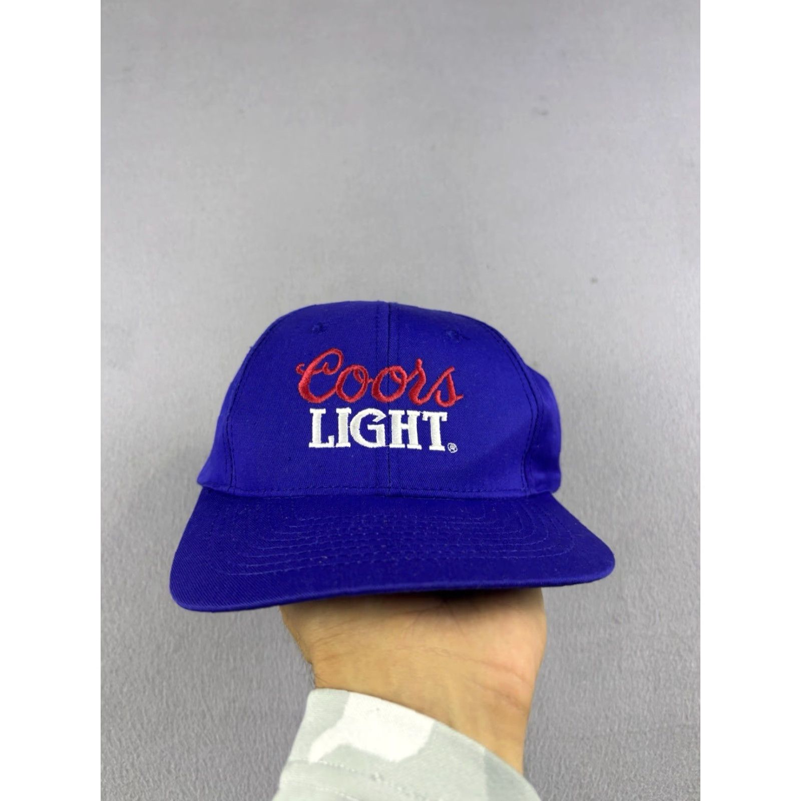 Vintage VINTAGE Coors Light Hat Snapback Cap Blue Beer Alcohol Promo Embroidered 90s Mens One Size Cap Size ONE SIZE - 2 Thumbnail