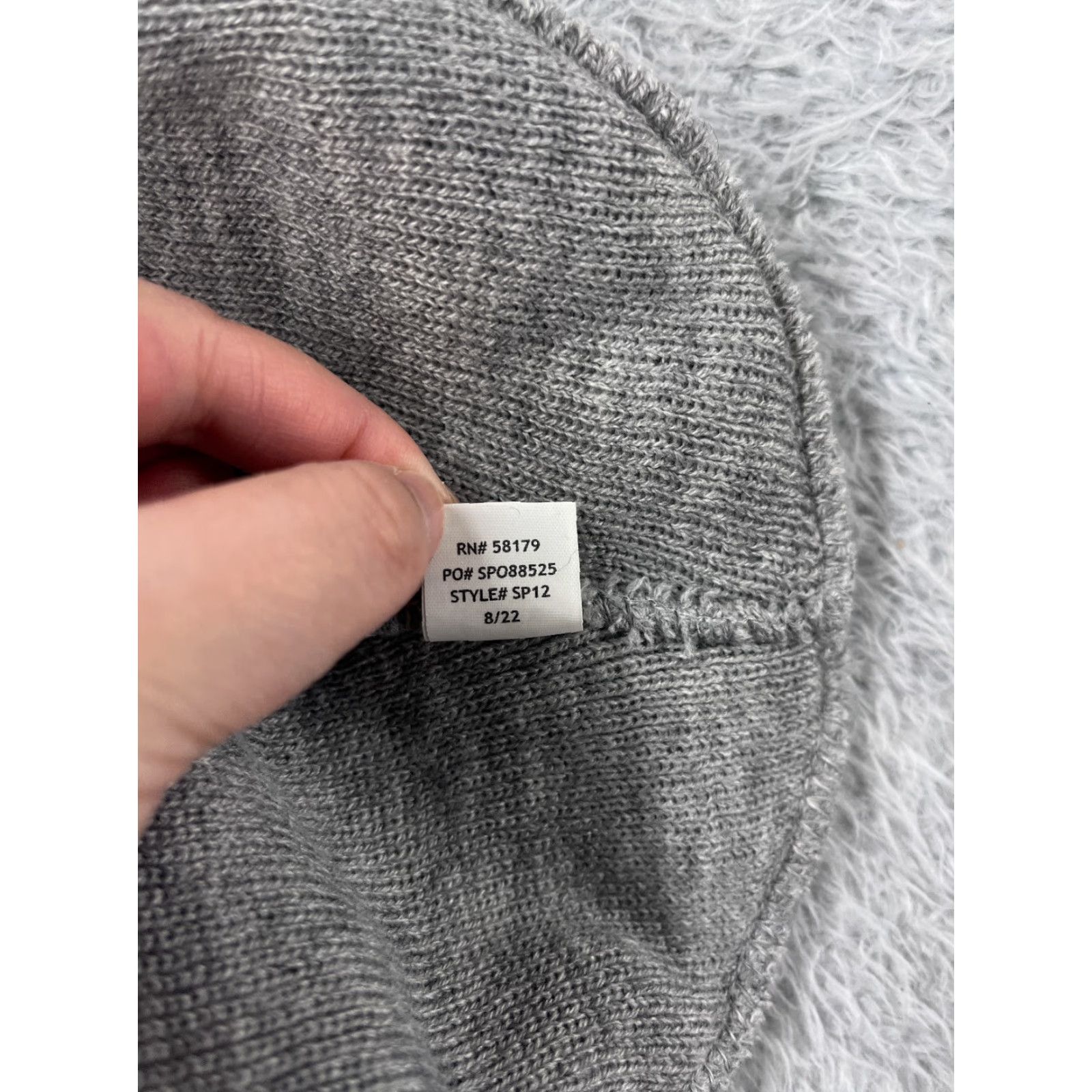 Vintage Promo Headwear Hat Adult One Size Gray Knit Acrylic Polyester Blend Beanie Toque Workwear Masterack Size ONE SIZE - 8 Thumbnail