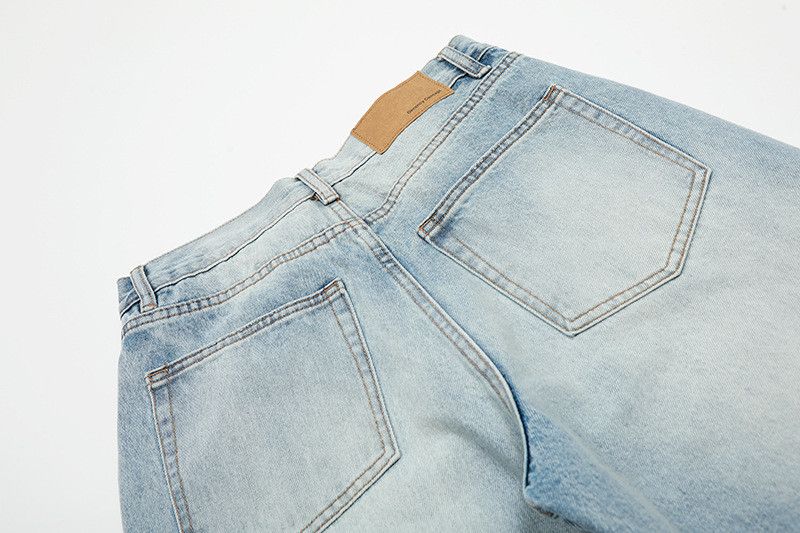 Vintage Men's Vintage Distressed Light Blue Washed Denim Jeans Size US 32 / EU 48 - 5 Thumbnail