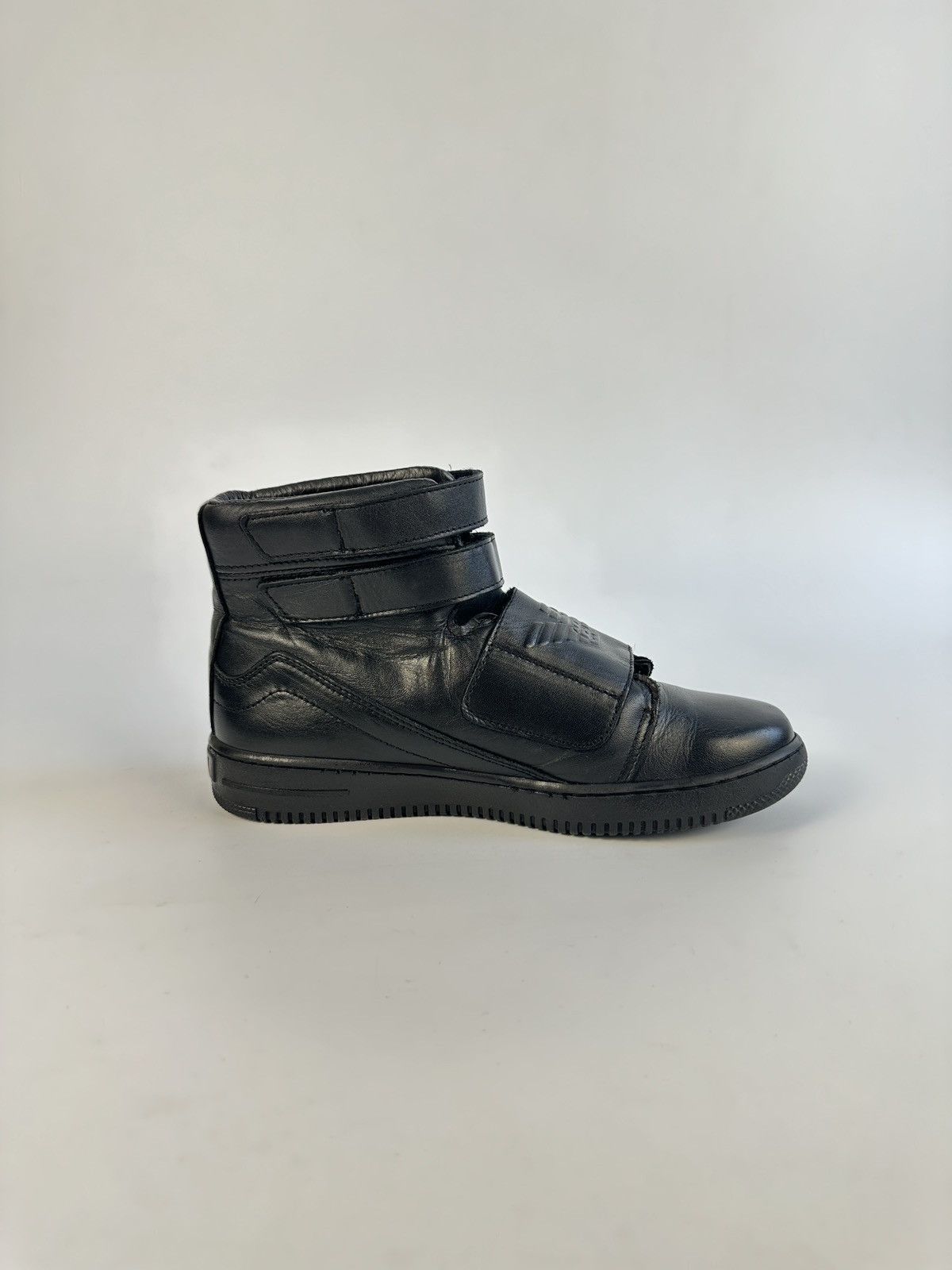 Armani ARMANI JUNIOR Black Leather High Top Ankle Boots Sneakers 37 Size US 7 / IT 37 - 12 Thumbnail