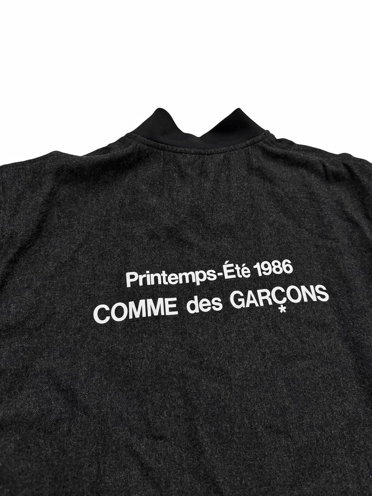 Comme des Garcons × Dover Street Market 1986 Staff Coat Leather Sleeve Wool Size US L / EU 52-54 / 3 - 3 Thumbnail