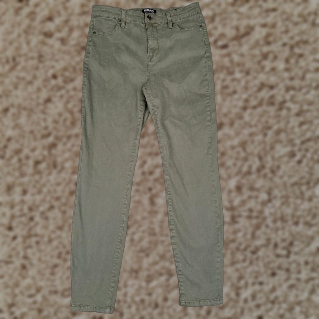 Buffalo David Bitton Buffalo David Bitton Hanna Pants Women 8/29 Green High Rise Skinny Stretch 29x29 Size 30" / US 8 / IT 44 - 1 Thumbnail