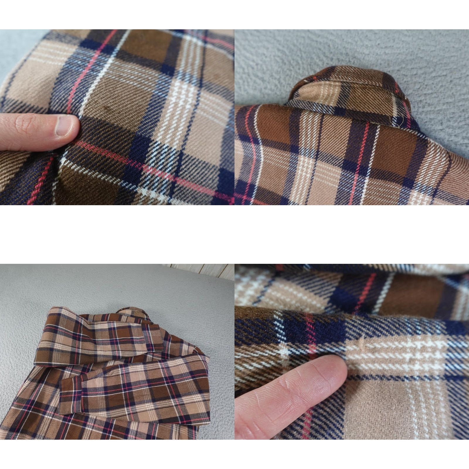 Lumberjack VINTAGE Lumber Jack Shacket Mens M Brown Plaid Quilted Flannel 90s Heavyweight Button-Up Size US M / EU 48-50 / 2 - 9 Thumbnail