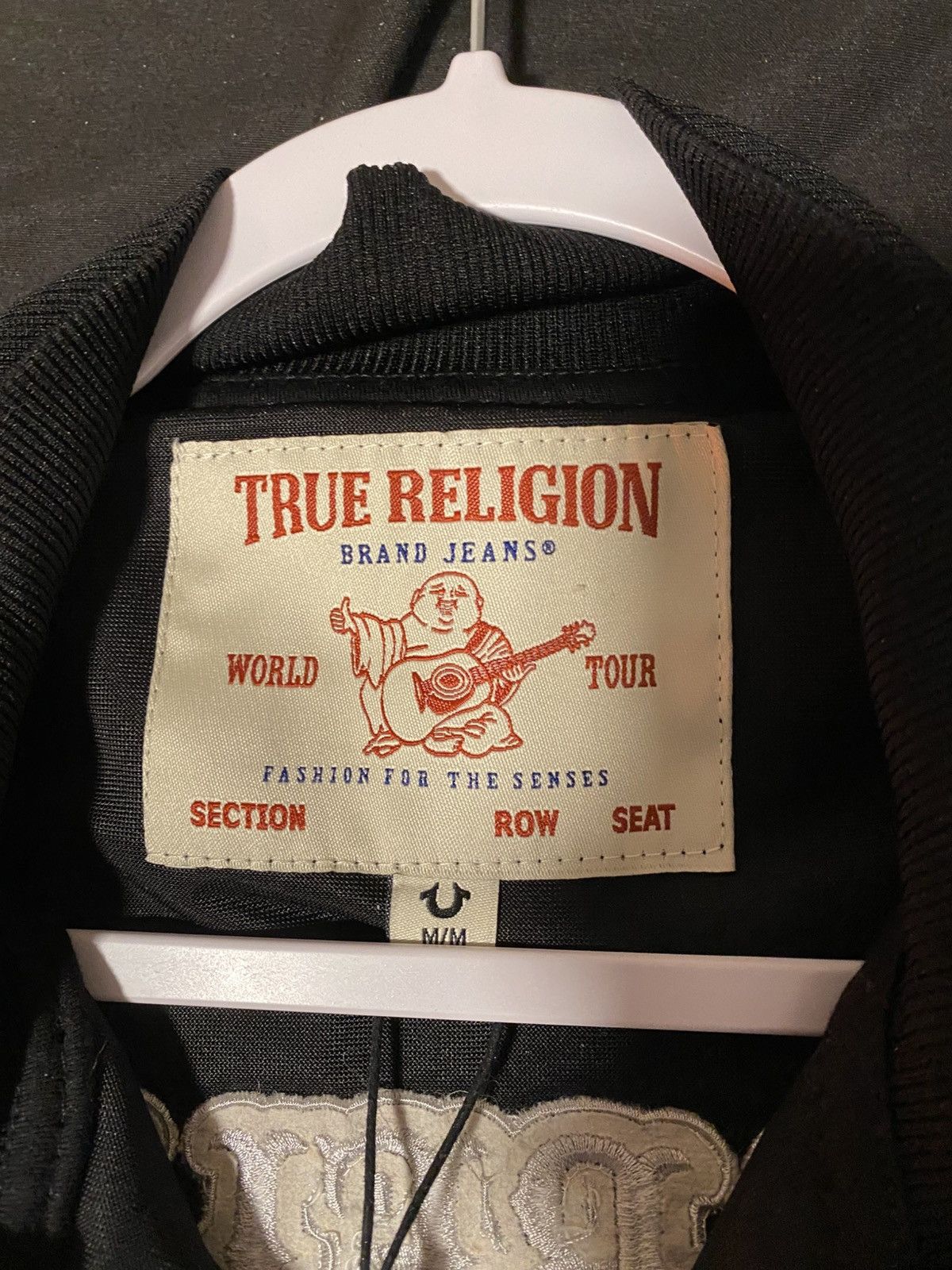 True Religion Men’s black velvet true religion collard hoodie Size US M / EU 48-50 / 2 - 7 Thumbnail