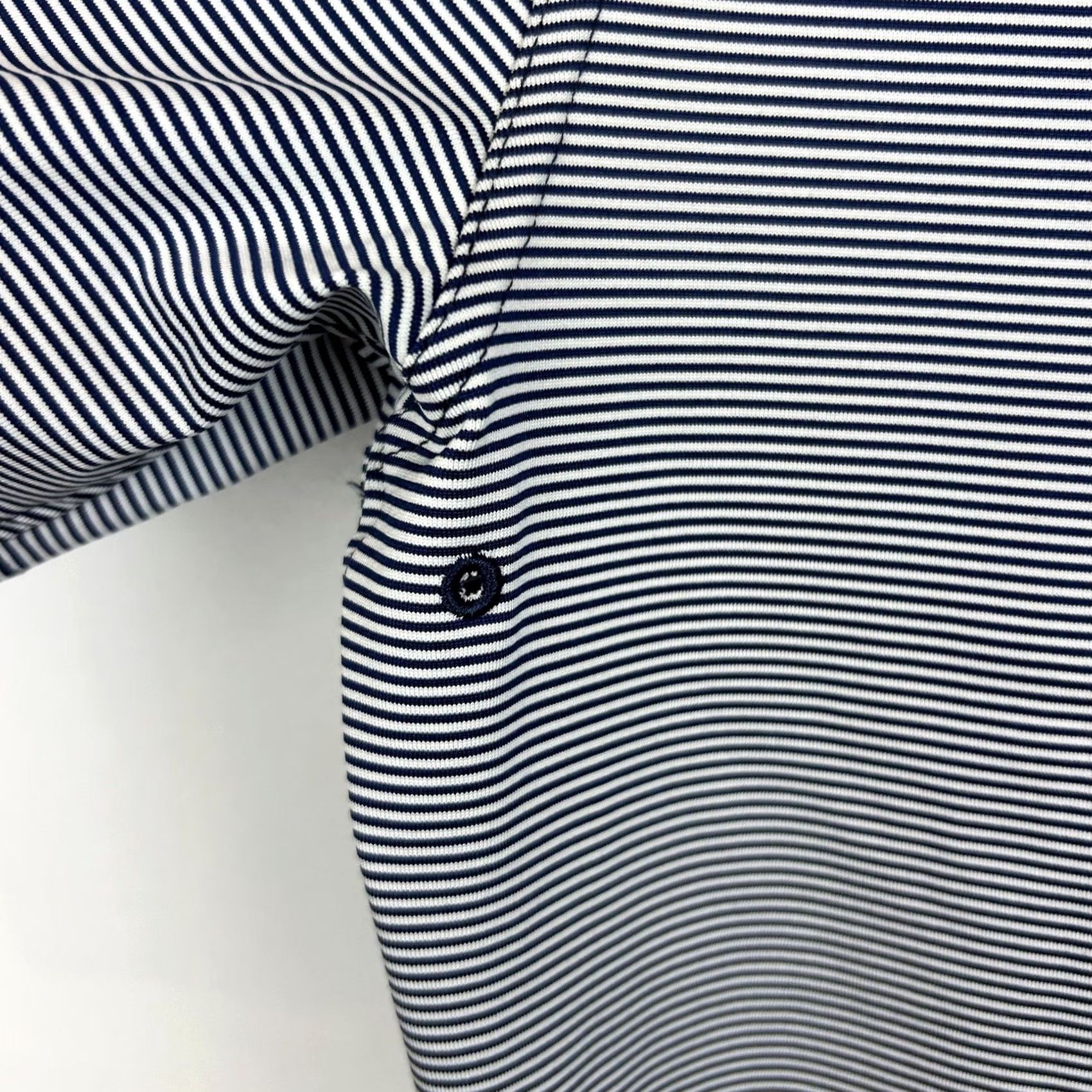 Nike Nike Polo Shirt Mens M Dri-Fit Navy White Stripe Polyester Golf Preppy Shirt Size US M / EU 48-50 / 2 - 7 Thumbnail