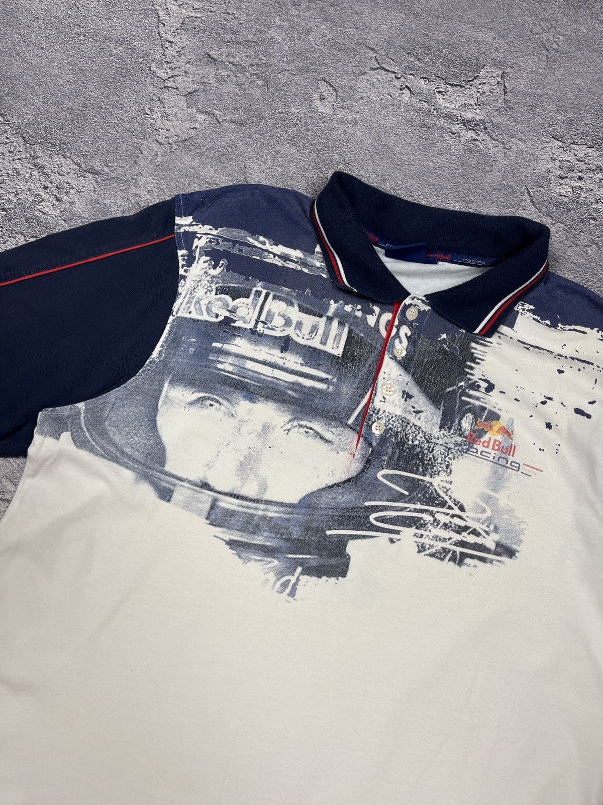 Red Bull × Vintage Red Bull moto tee shirt polo Size US XL / EU 56 / 4 - 2 Thumbnail