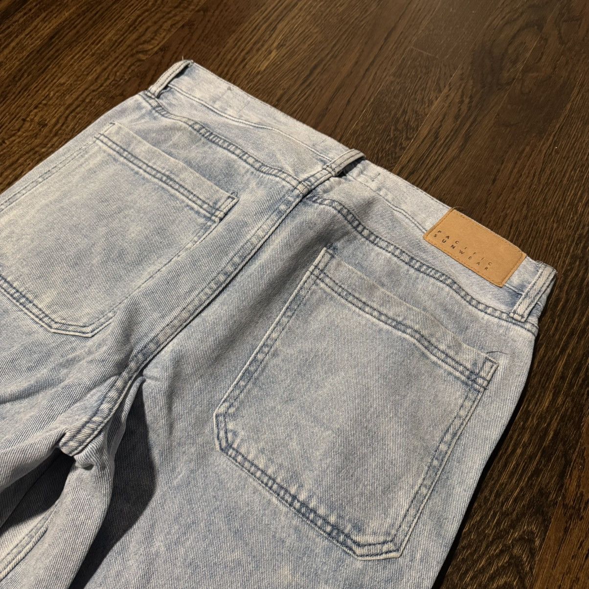 Pacsun Blue Baggy Pacsun Cargo Denim Size US 32 / EU 48 - 4 Thumbnail