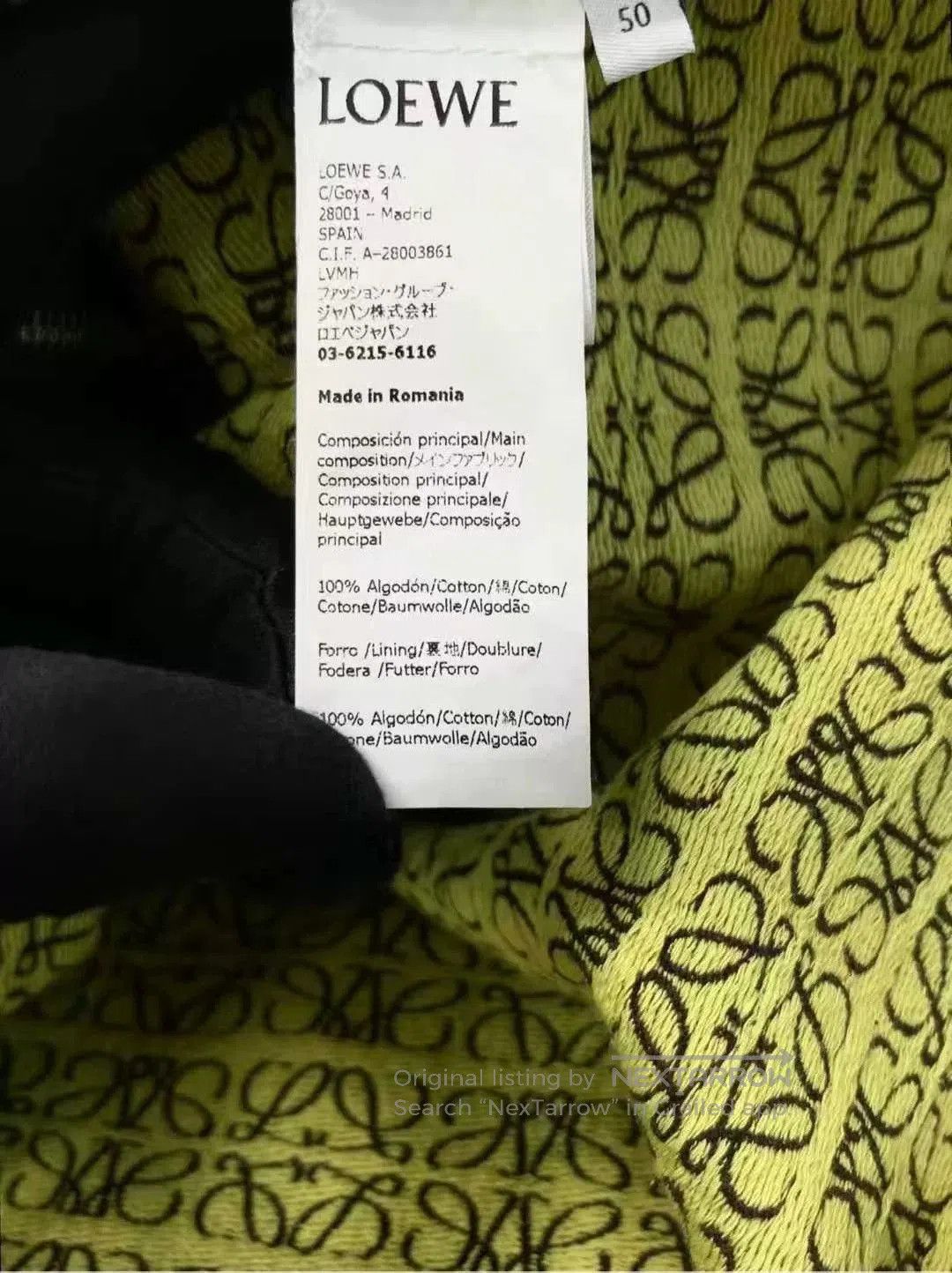 Loewe Loewe Anagram Logo Zip Jacket Coat. Size US L / EU 52-54 / 3 - 4 Thumbnail