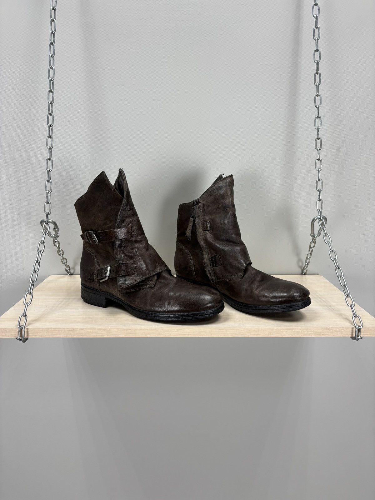 A.S.98 Womens leather boots Sansibar Size 40 Color Brown Size US 10 / IT 40 - 1 Thumbnail