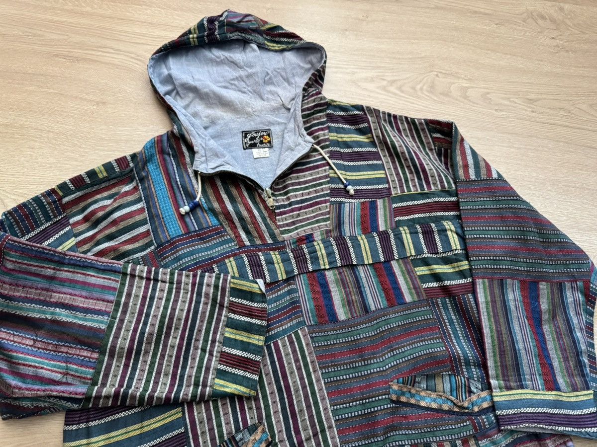 Handmade Vintage 90’s Nepal Patchwork Japanese Handmade Anorak Jacket Size US XL / EU 56 / 4 - 3 Thumbnail