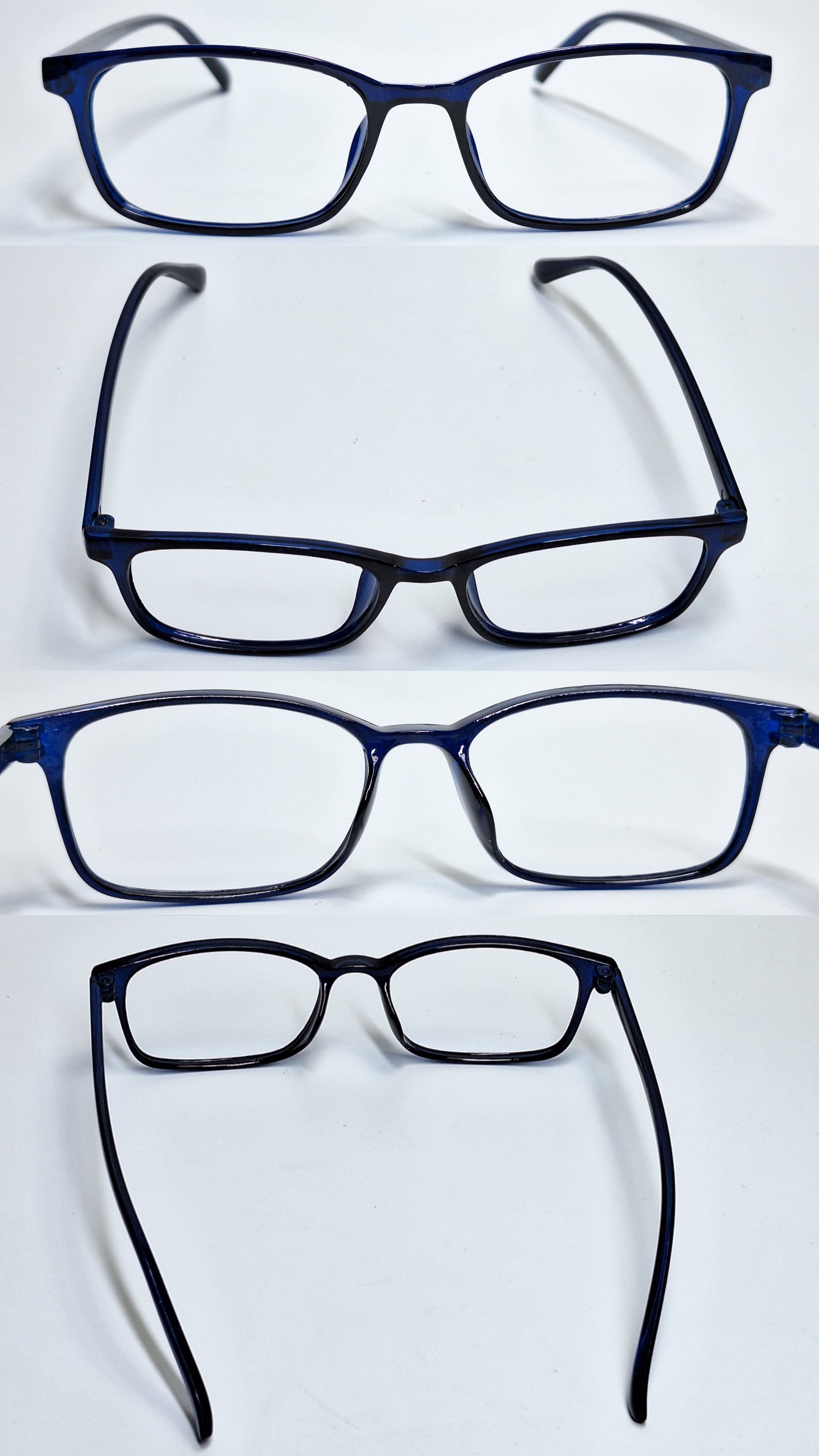 Uniqlo Uniqlo Square UltraLight Frame 361-423505 8g Black Clear Y2K Size ONE SIZE - 4 Thumbnail