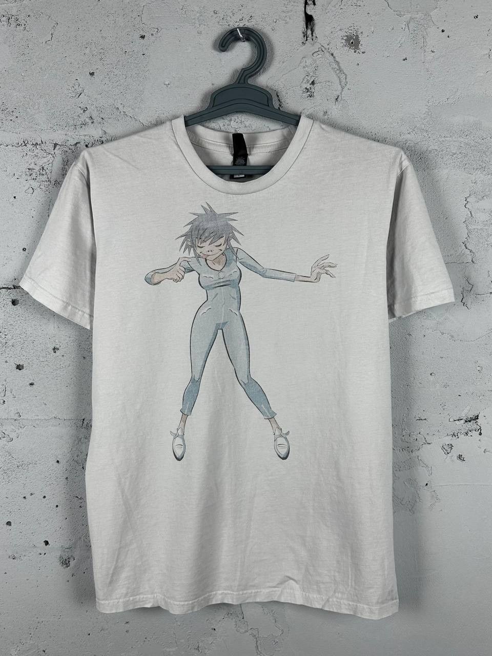 Band Tees × Japanese Brand White Gorillaz PUNK ROCK Band T Shirt Size US L / EU 52-54 / 3 - 1 Thumbnail