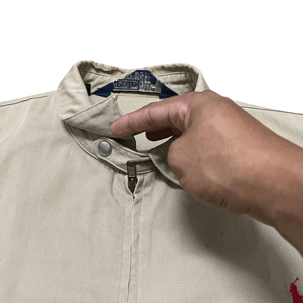 Polo Ralph Lauren Vintage Polo Ralph Lauren Zipper Jacket Distressed Size US M / EU 48-50 / 2 - 7 Thumbnail