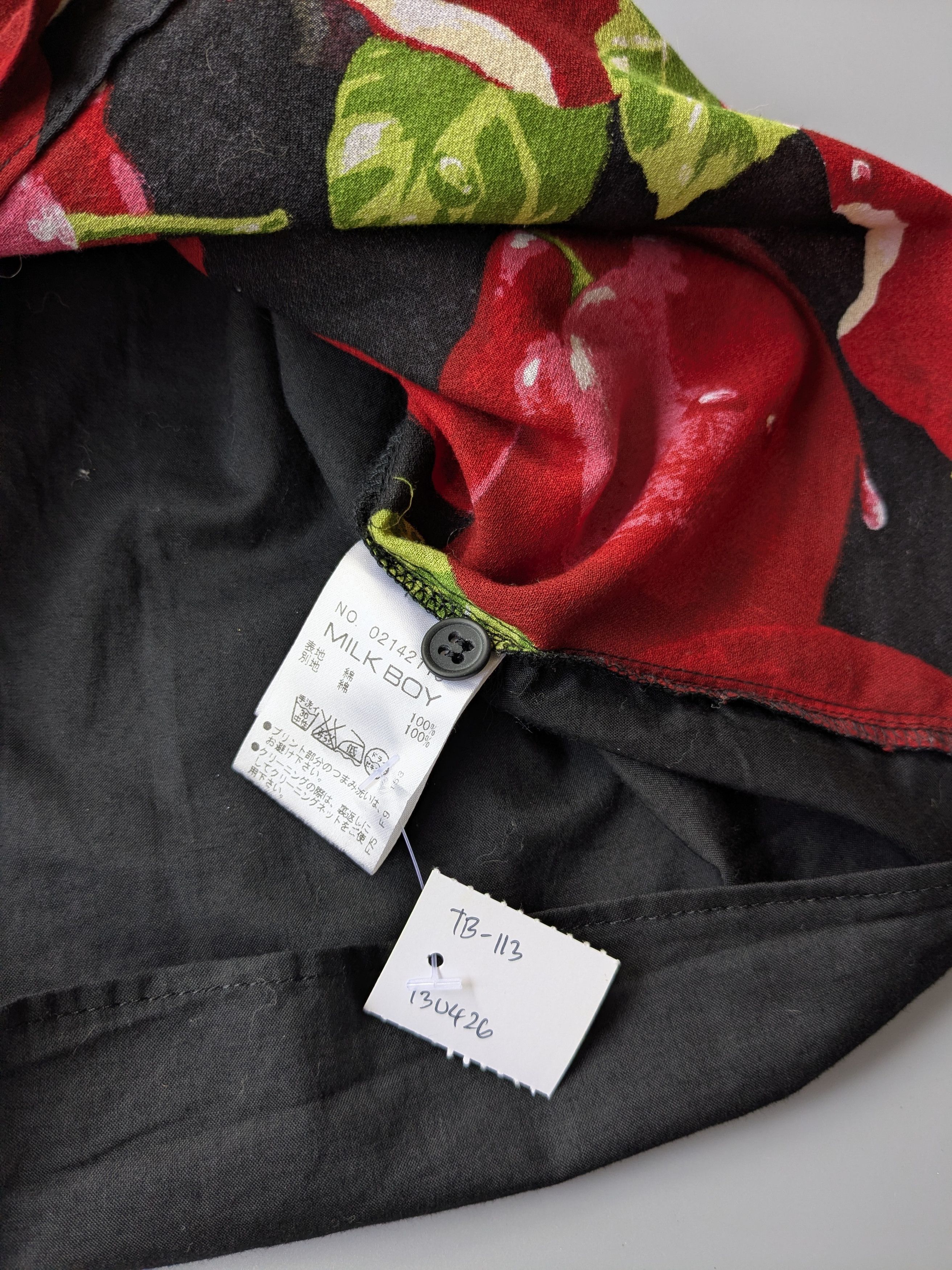 Japanese Brand Milk Boy AOP cherry button up Size US S / EU 44-46 / 1 - 5 Thumbnail