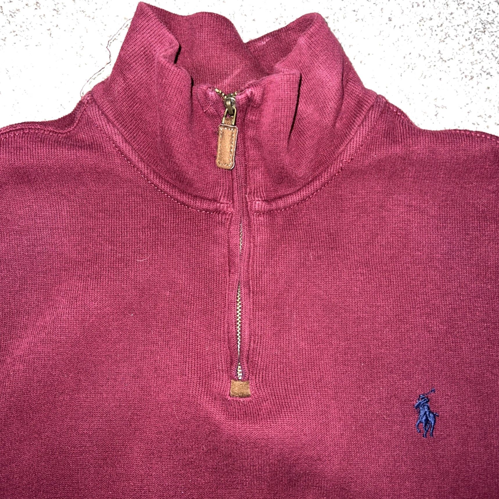 Polo Ralph Lauren Polo Ralph Lauren Sweater M Red Half Zip Pullover Mens Size US M / EU 48-50 / 2 - 2 Thumbnail