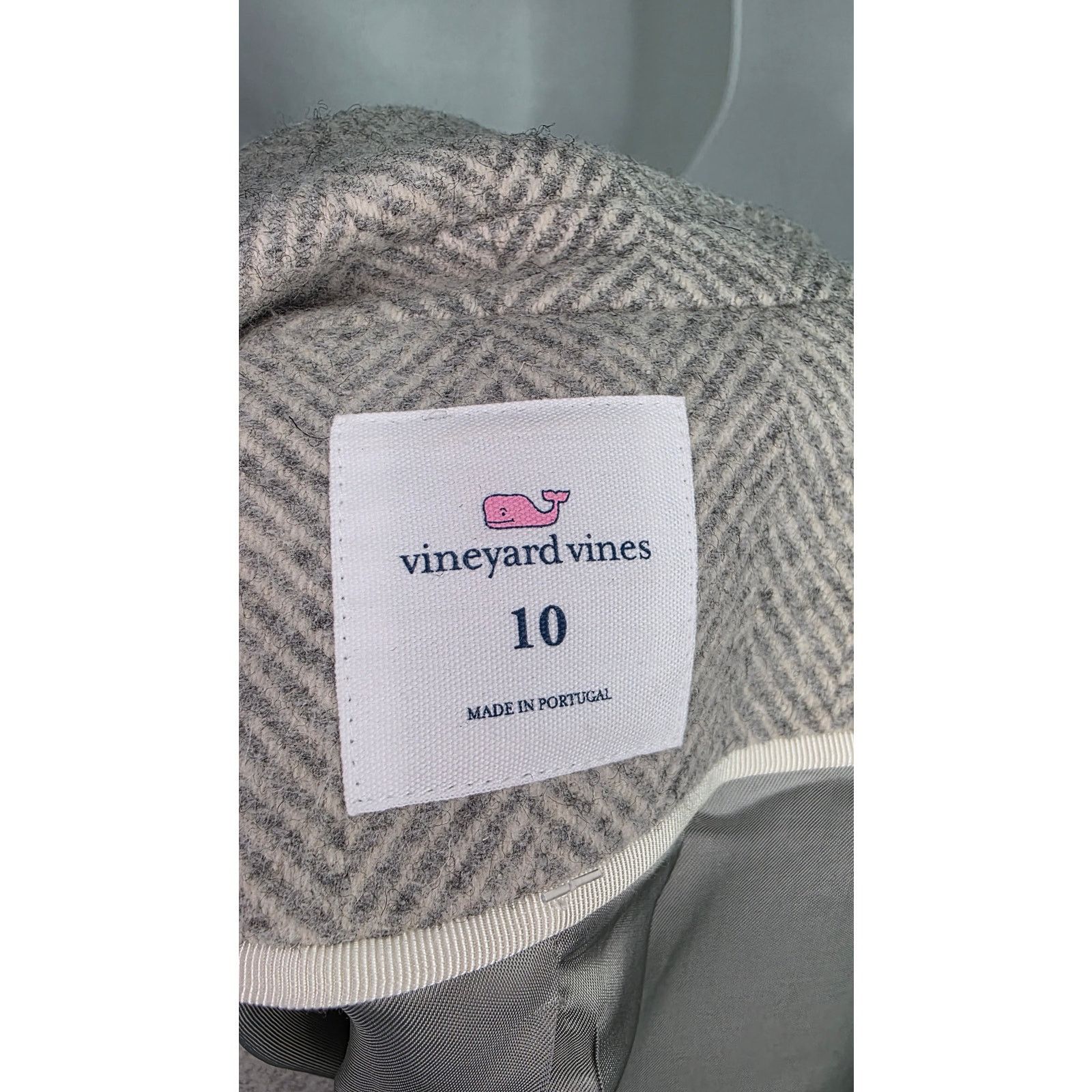Vineyard Vines Vineyard Vines Wool Herringbone Blazer Academia Jacket Size L / US 10 / IT 46 - 10 Thumbnail