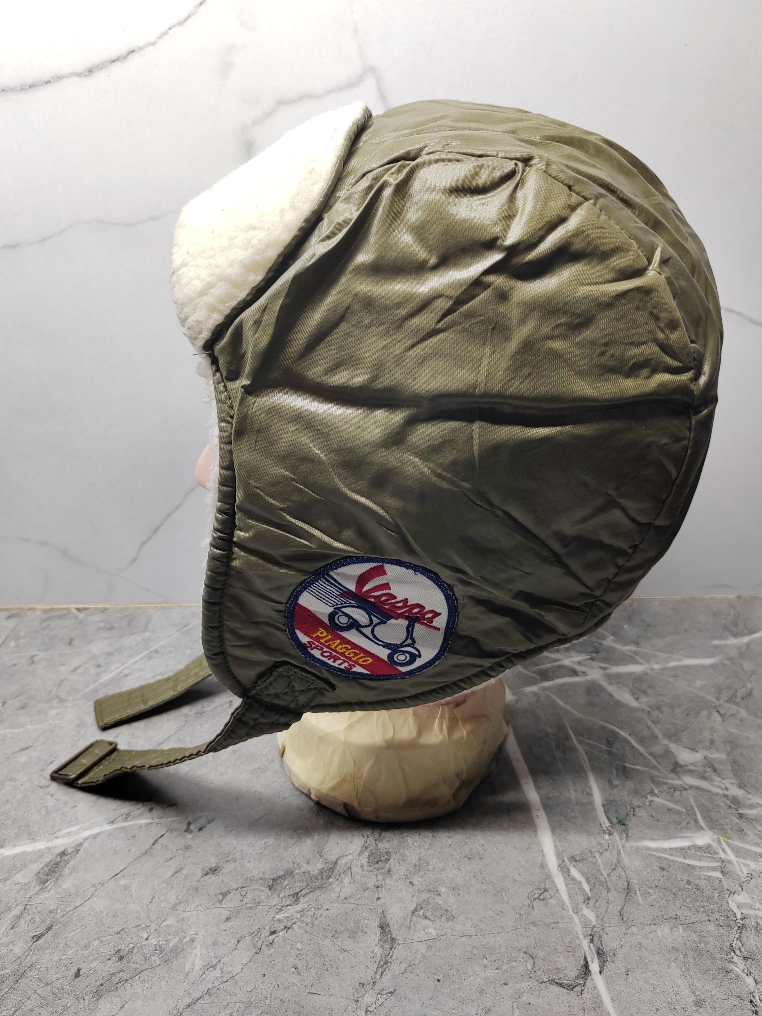 Japanese Brand Vintage Vespa Fleece Earflap Cap Hat Size ONE SIZE - 4 Thumbnail