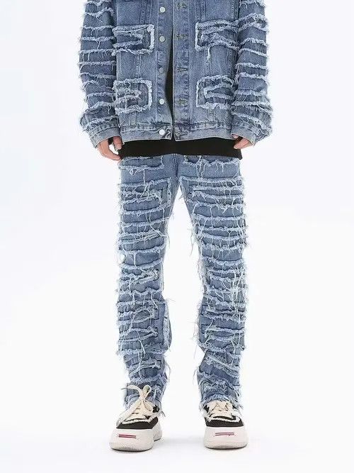 Jean Stacked Denim Jeans Size US 32 / EU 48 - 1 Thumbnail
