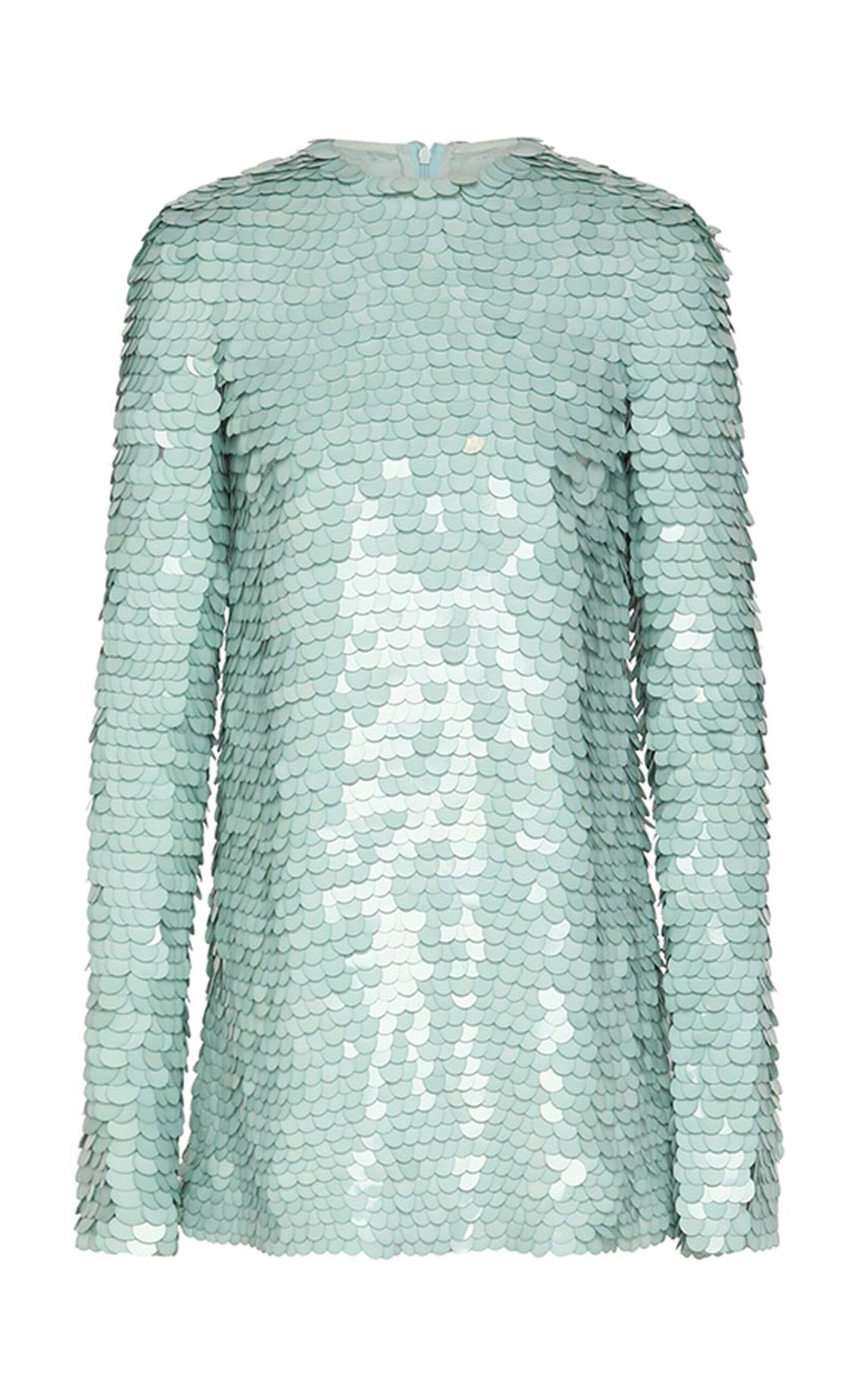 Zimmermann oc11z0925 Eden Sequined Silk Mini Dress in Blue Size M / US 6-8 / IT 42-44 - 1 Thumbnail