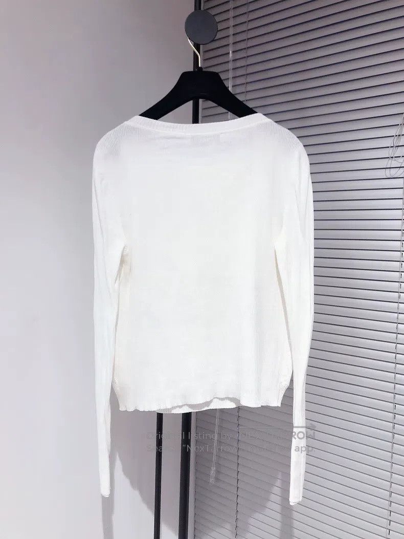 Other Valentino White lace knit top sweater Size S / US 4 / IT 40 - 2 Thumbnail