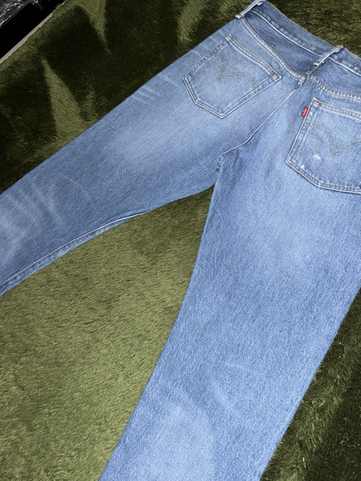 Levi's [W30/L32] Levi’s 501 CT Destroyed Denim Pants Light Indigo Size US 32 / EU 48 - 10 Thumbnail