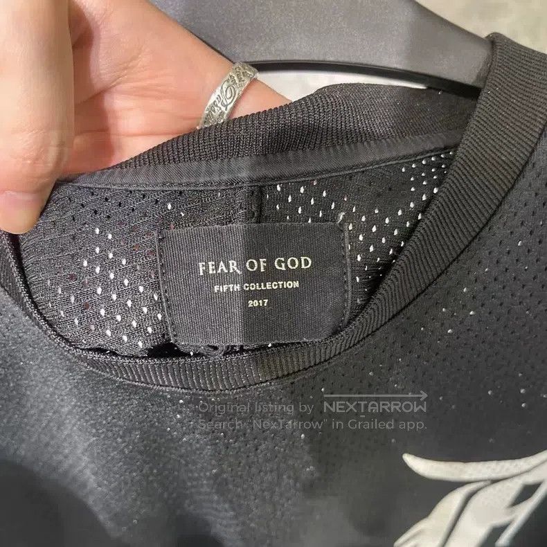 Fear of God Fear of God Black and white medal mesh baseball uniform sh Size US L / EU 52-54 / 3 - 4 Thumbnail