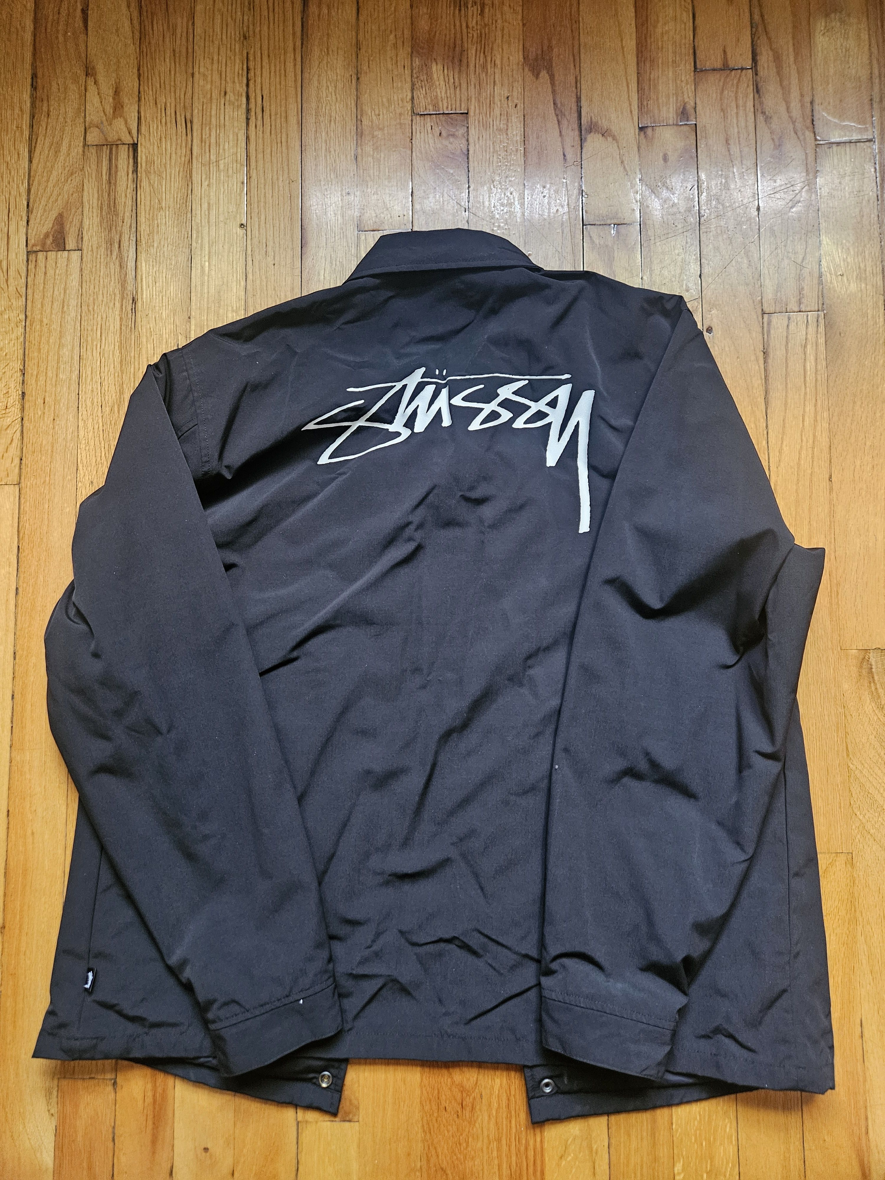 Stussy Stussy Smooth Stock Coach Jacket Black Size US XL / EU 56 / 4 - 3 Thumbnail