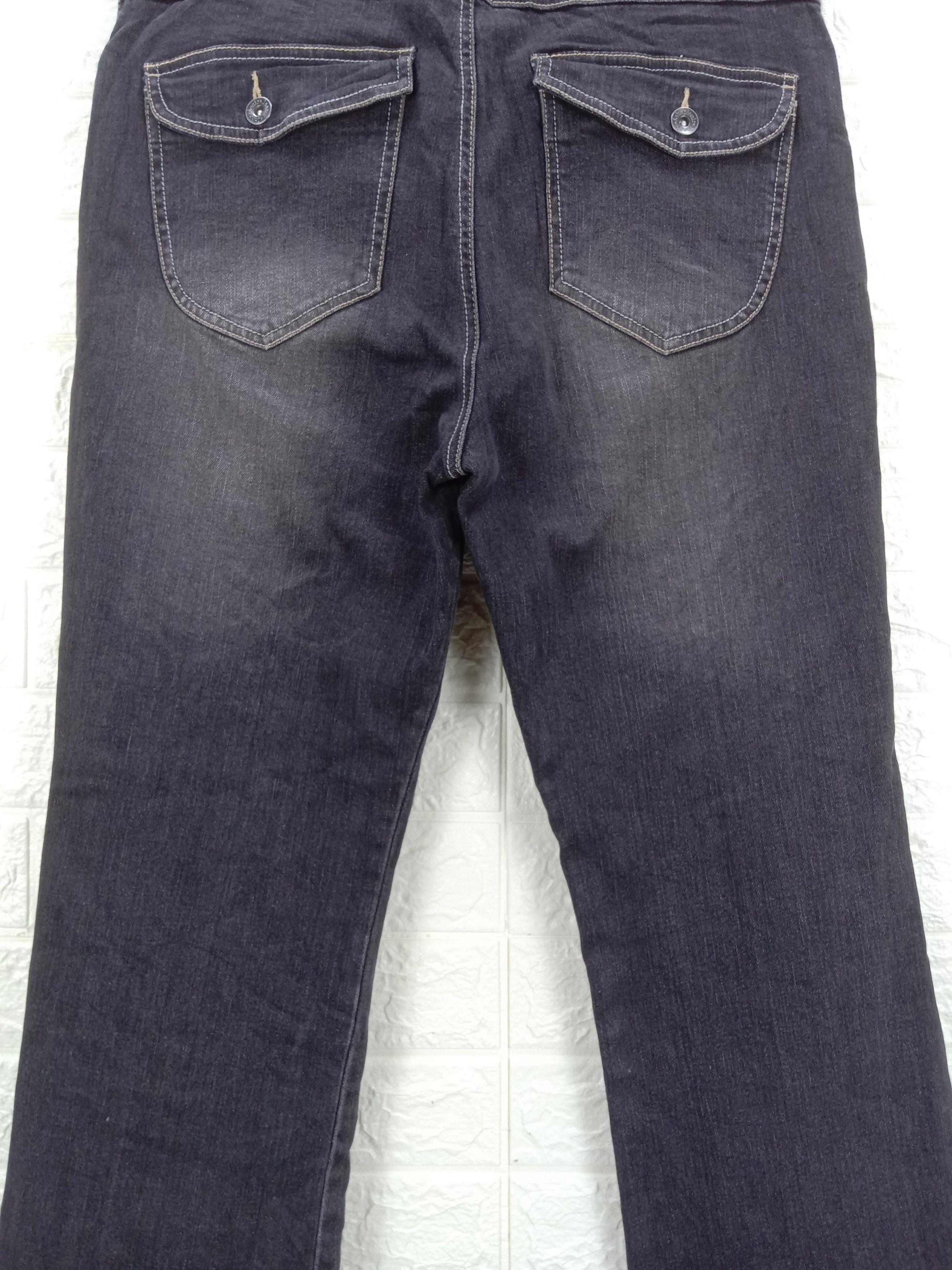 Vintage Flare Jeans Johnpionir Faded Black Bell Bottom Denim