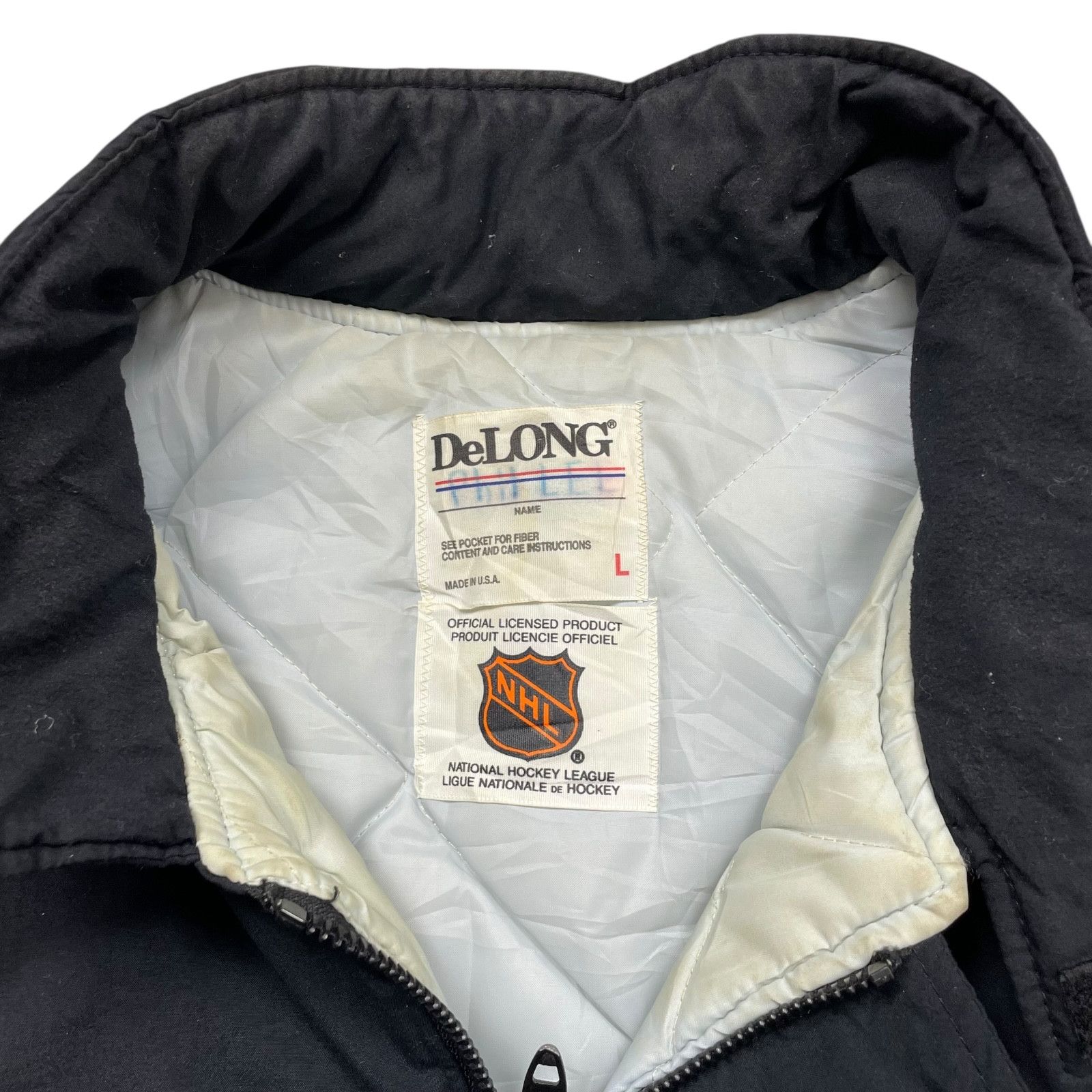 NHL VTG 90s DALLAS STARS DELONG PUFFER JACKET SIZE L Size US L / EU 52-54 / 3 - 6 Thumbnail