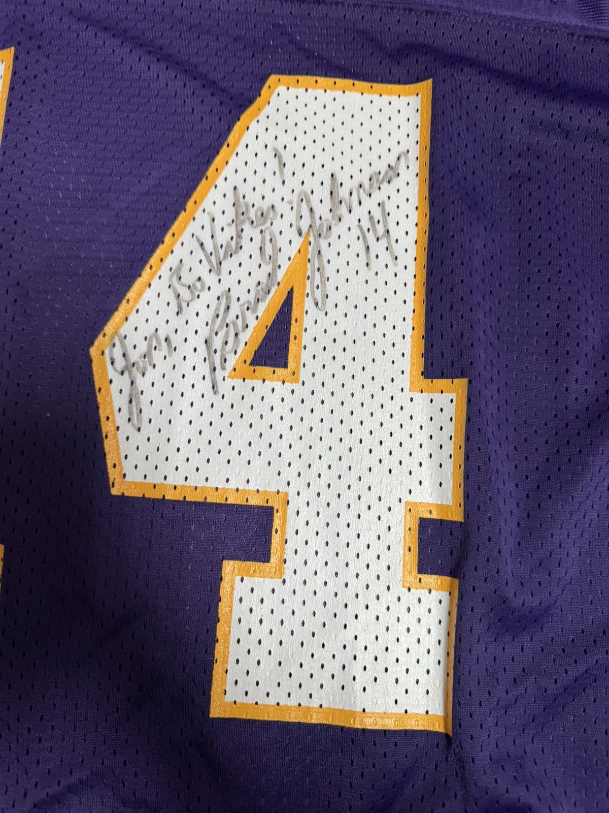 Starter Starter Vtg Brad Johnson #14 Signed Minnesota Vikings Jersey Size US XXL / EU 58 / 5 - 2 Thumbnail