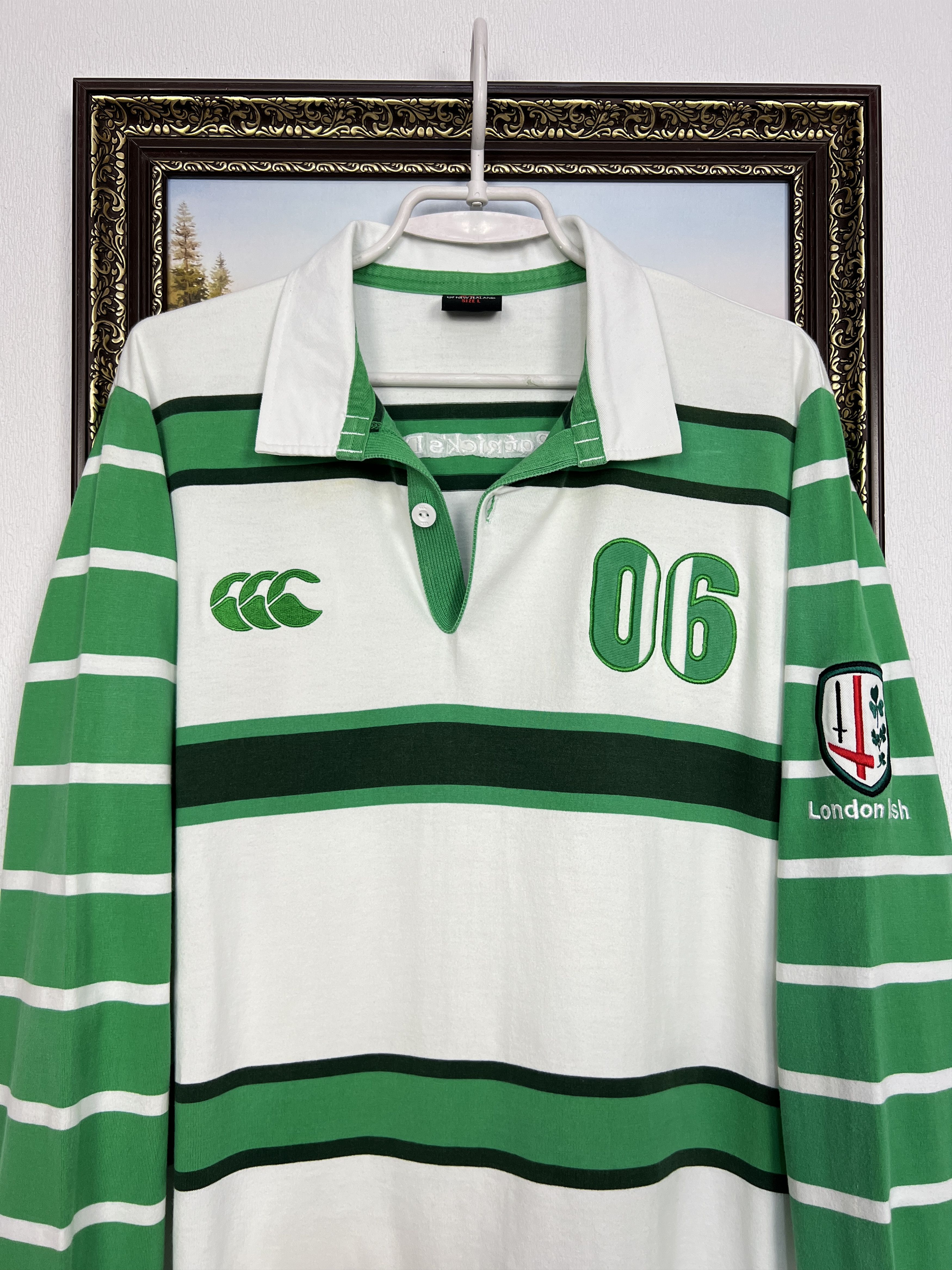 Canterbury of New Zealand London Irish St Patricks Day Rugby Union Shirt Jersey Size US L / EU 52-54 / 3 - 2 Thumbnail