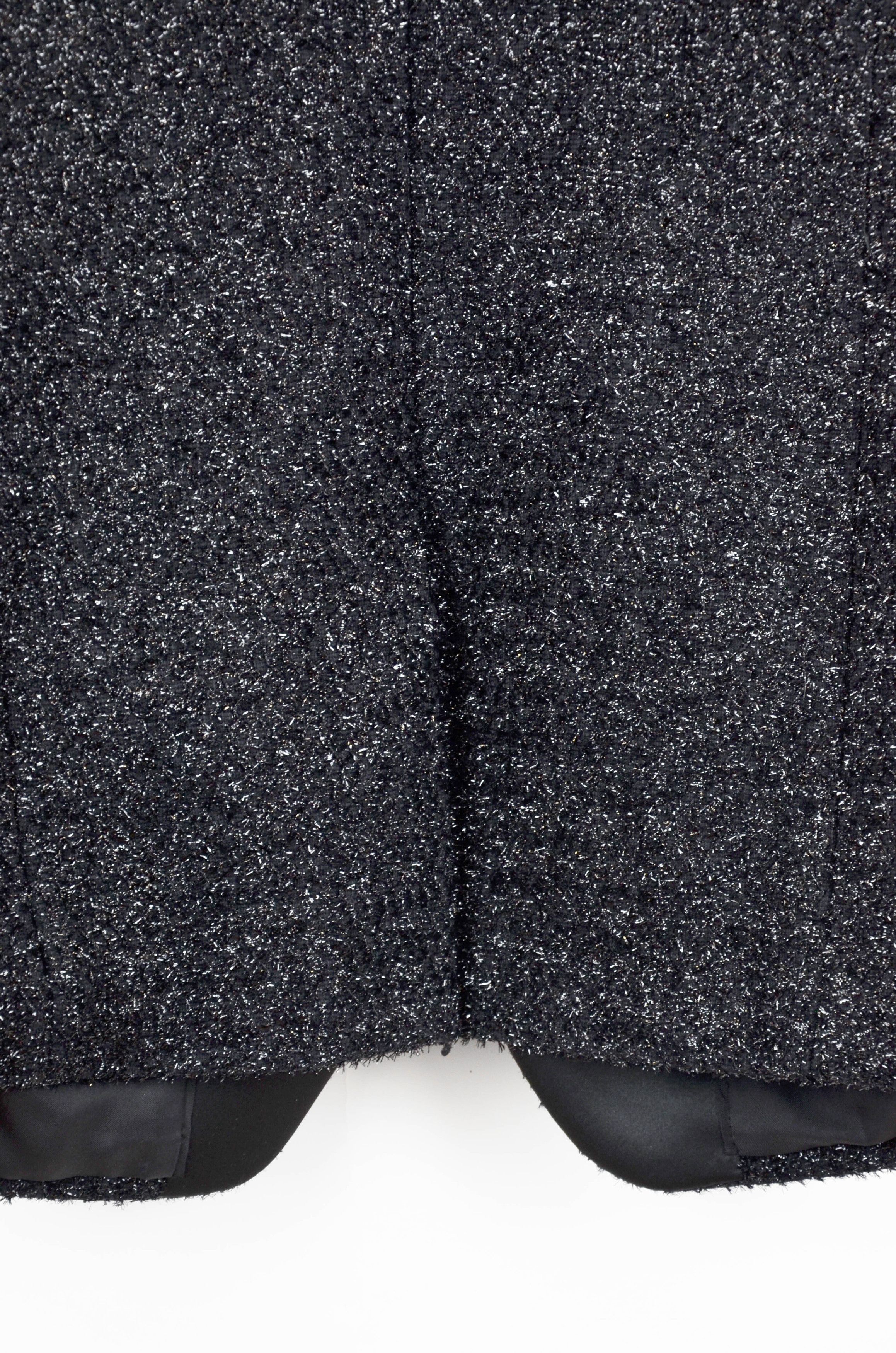 Saint Laurent Paris Saint Laurent Paris Black Sparkle Tuxedo Blazer – Size 46 Size 46R - 11 Thumbnail