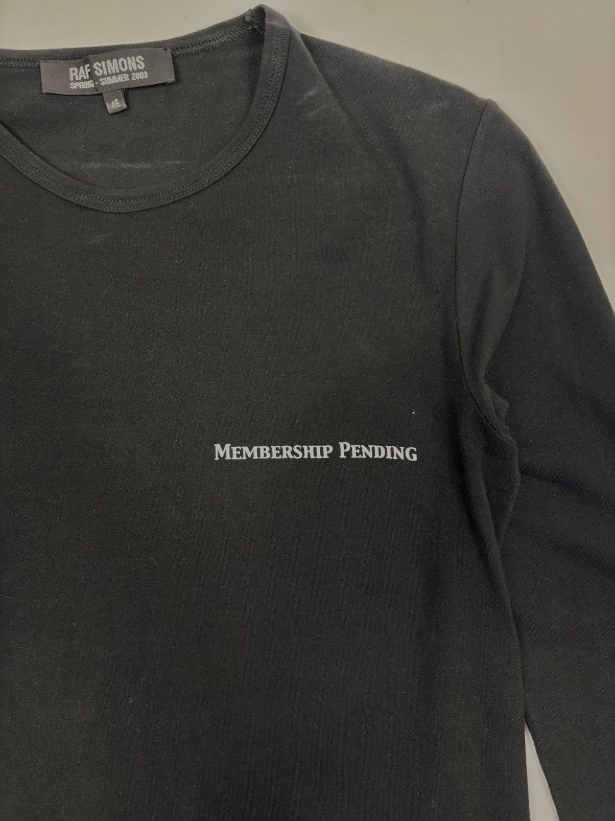 Raf Simons Raf Simons SS2003 Consumed Membership Pending Long Sleeve Size US S / EU 44-46 / 1 - 2 Thumbnail