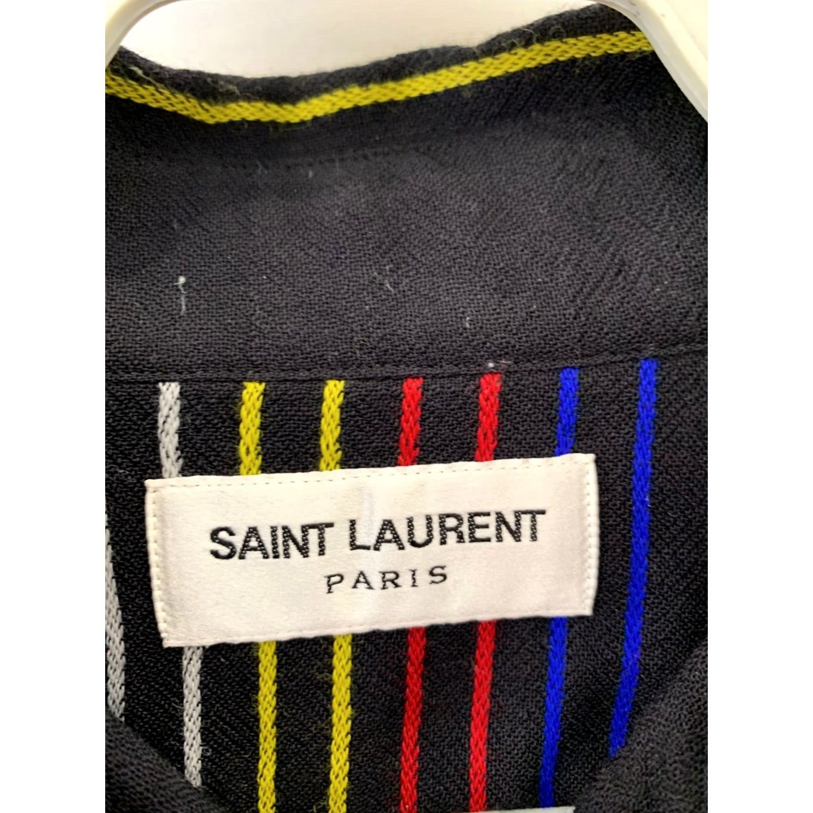 Yves Saint Laurent SAINT LAURENT PARIS Multi-Color Plaid Flannel Shirt Men 38/15 Button-Up Long Sleeve Made Italy Size US M / EU 48-50 / 2 - 2 Thumbnail