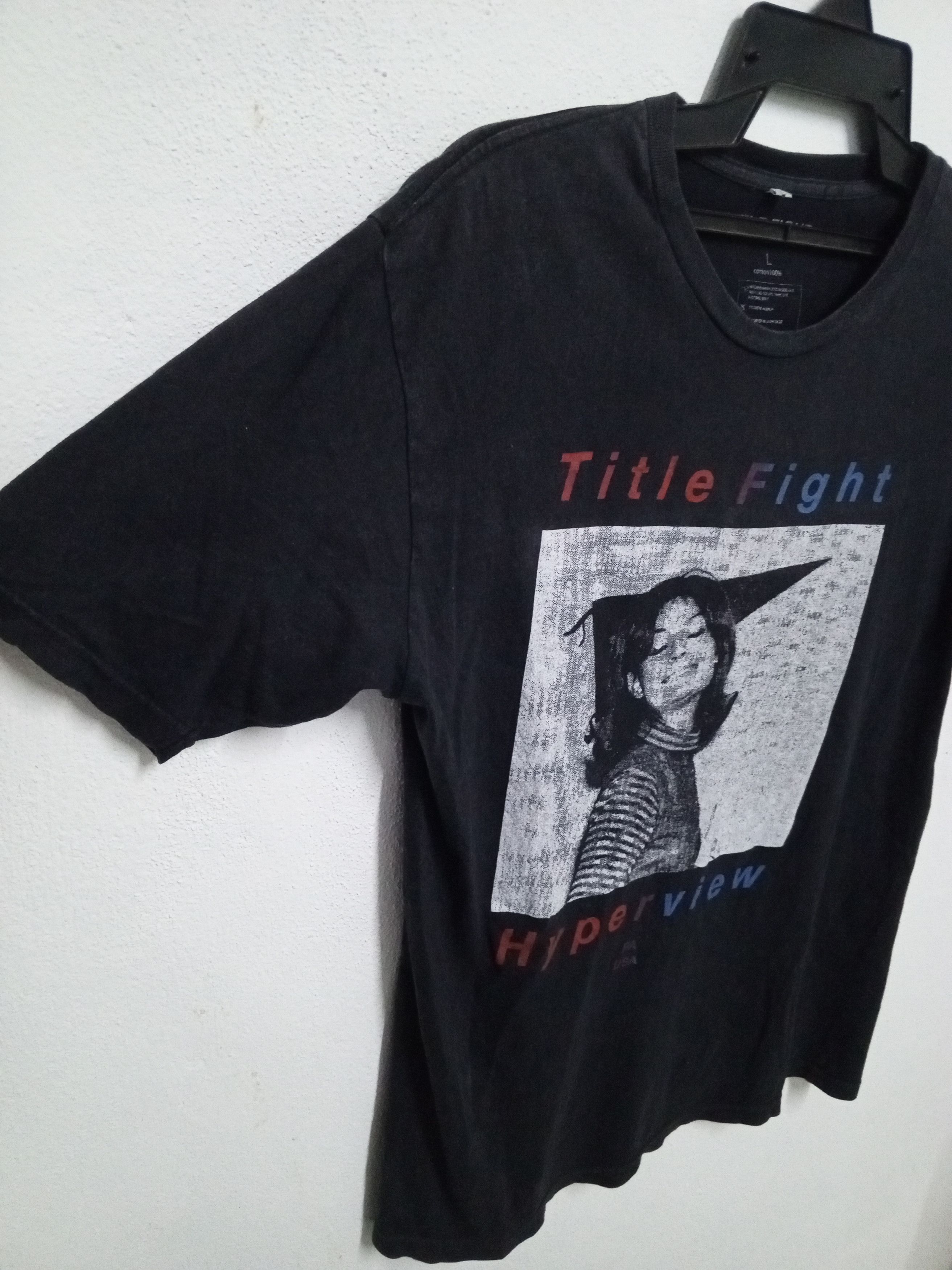 Band Tees 💥Title fight💥Hyperview 2015 PA USA rare Size US M / EU 48-50 / 2 - 5 Thumbnail