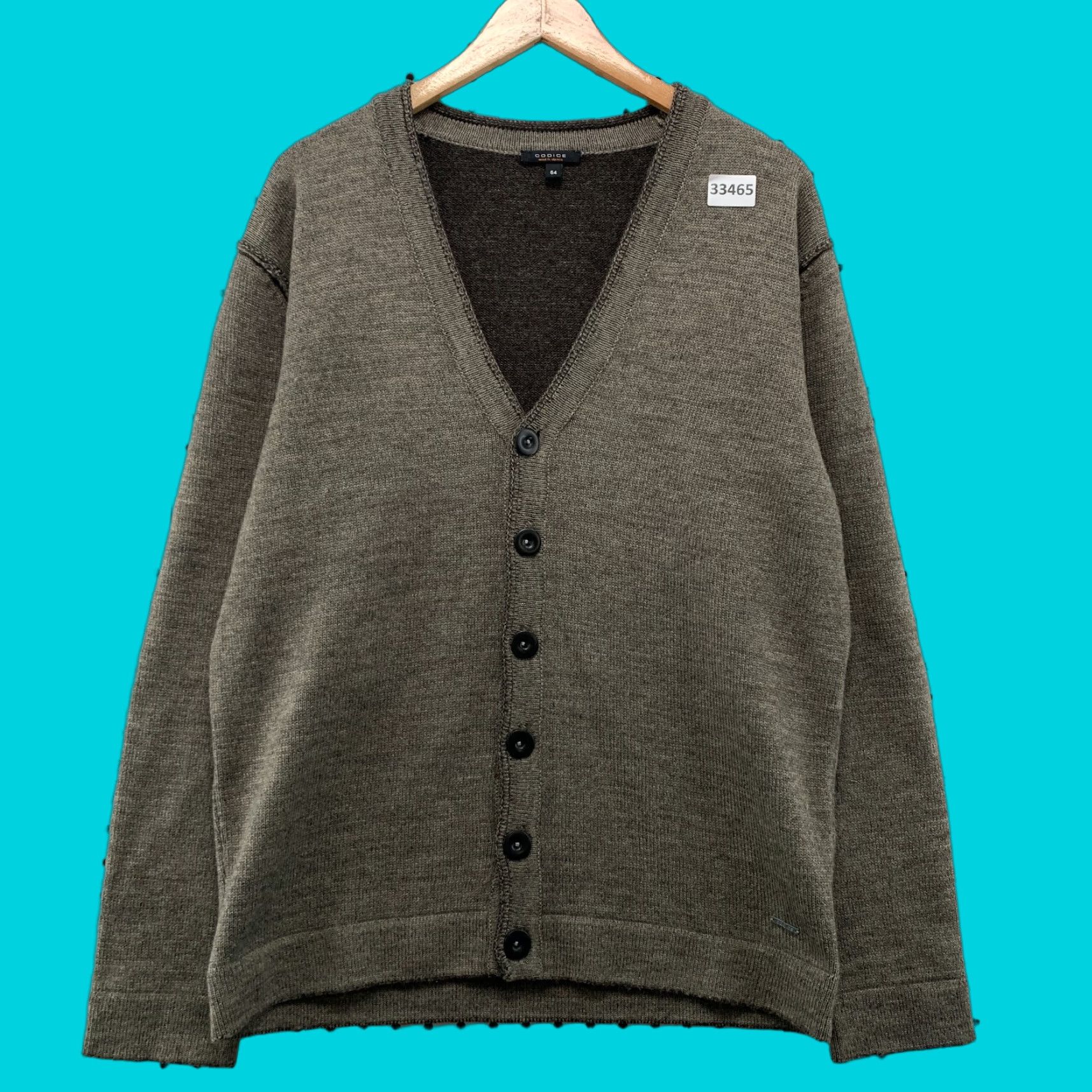 Vintage VINTAGE Codice Alpaca Wool Cardigan Sweater Mens Size L Brown Button Tight-Knit V-Neck Made in Italy Size US L / EU 52-54 / 3 - 1 Thumbnail
