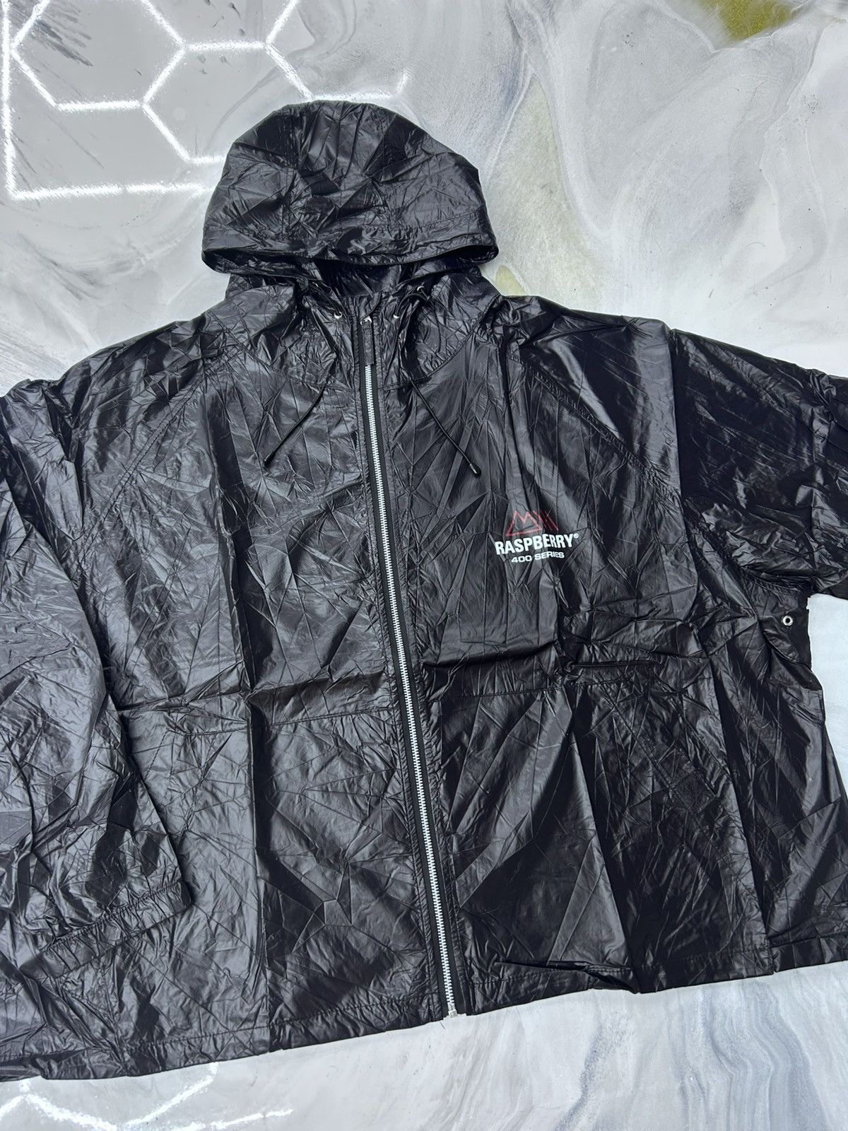 The GV Gallery GV Gallery Raspberry Crinkle Zip Up Jacket Black Size M Size US M / EU 48-50 / 2 - 5 Thumbnail
