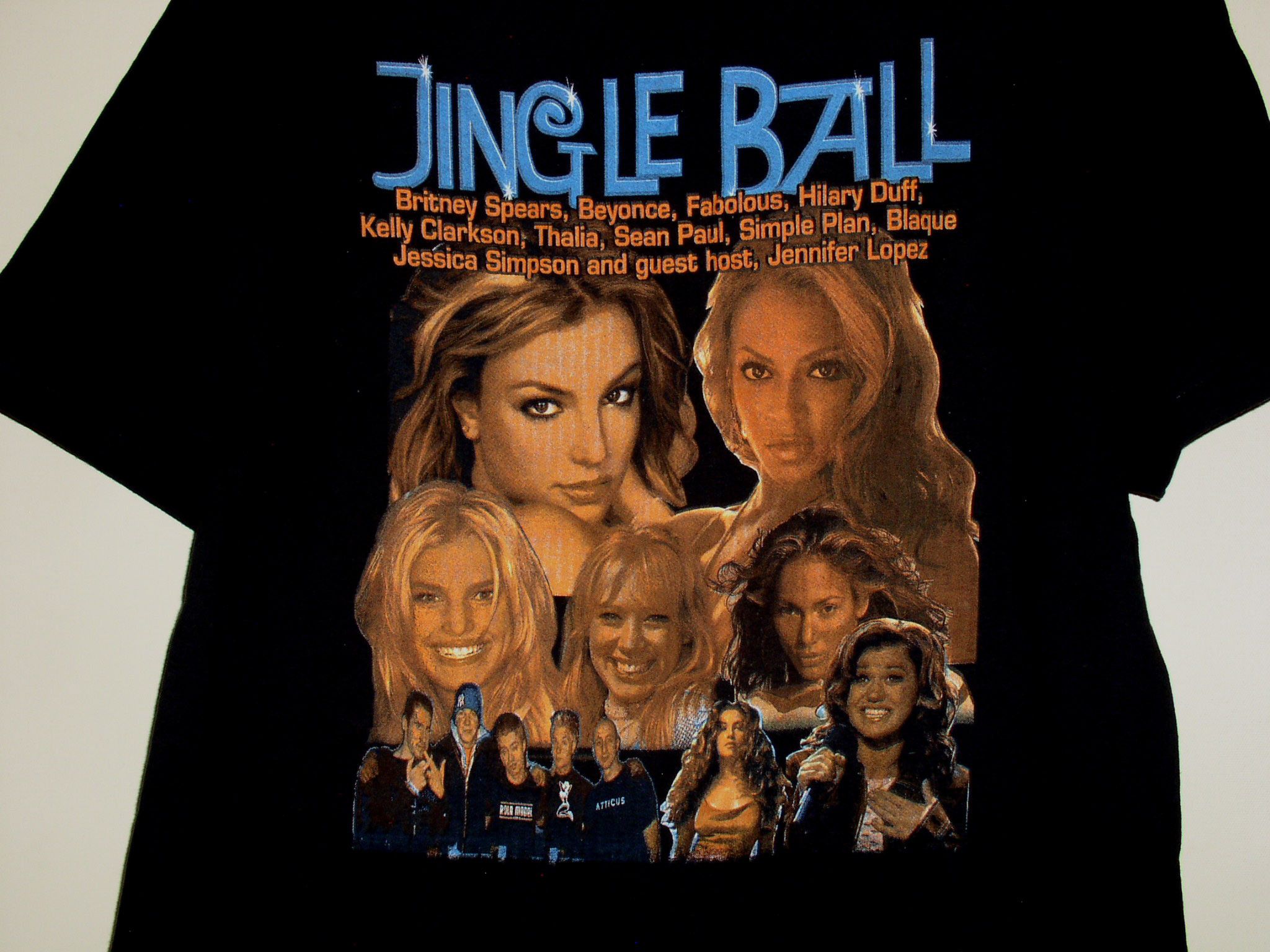 Vintage Britney Spears Beyonce Jingle Ball Concert Shirt 2003 Size US L / EU 52-54 / 3 - 4 Thumbnail