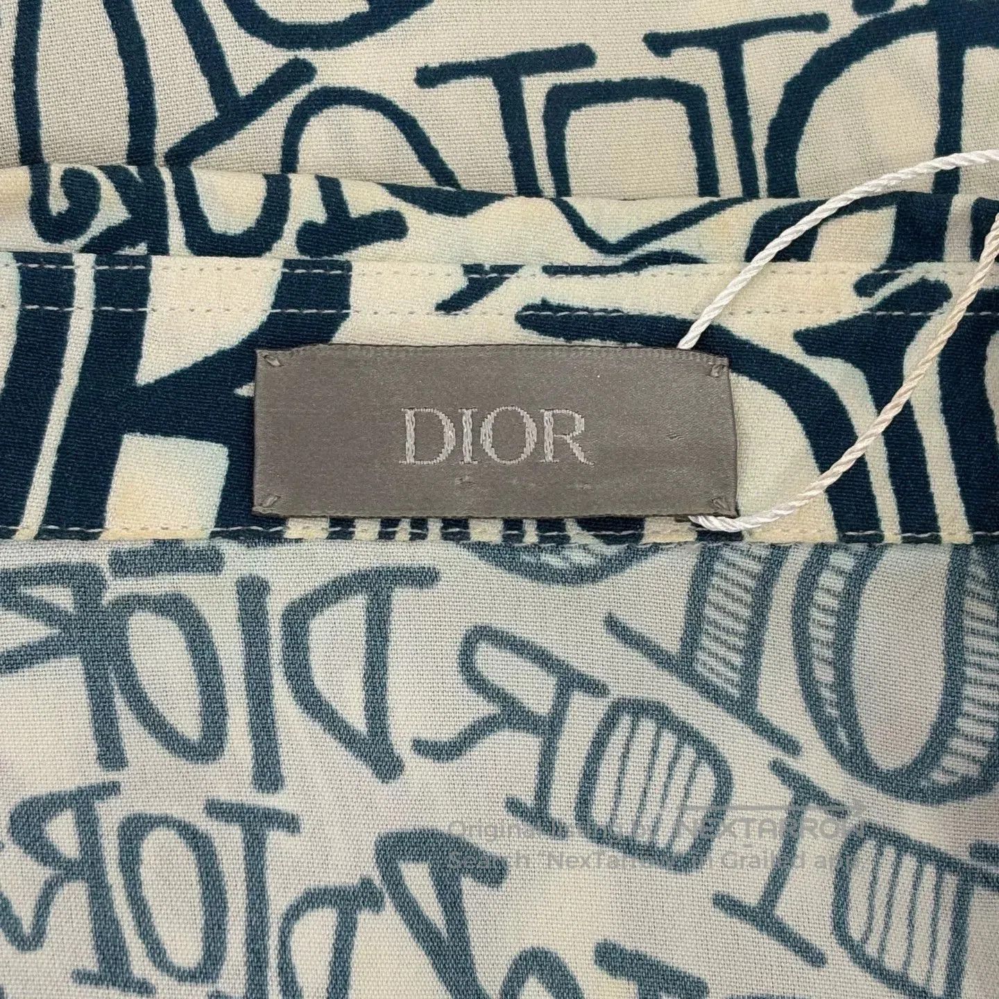 Dior DIOR x Stussy Logo Print Long. Size US XXS / EU 40 - 3 Thumbnail