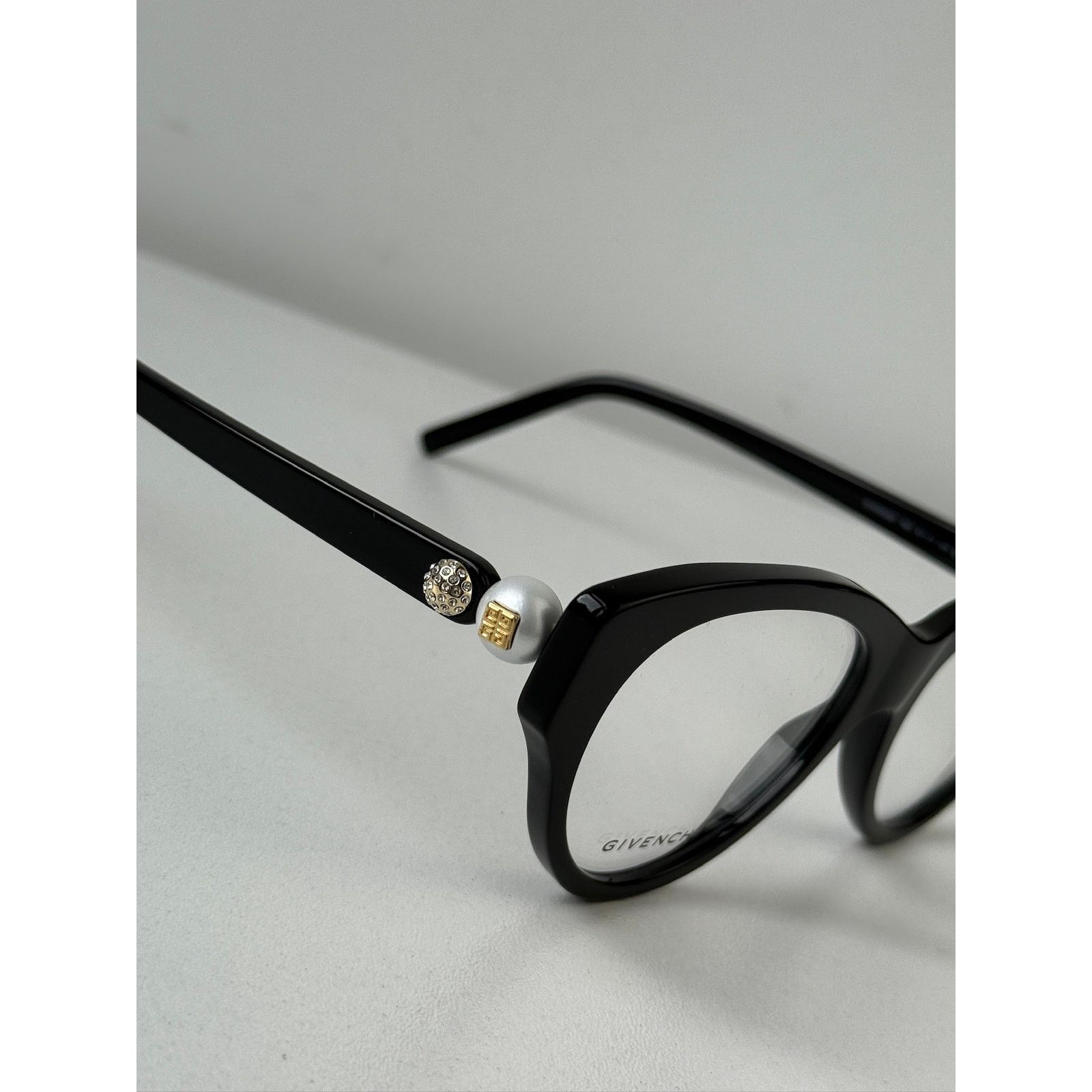 Givenchy NEW Givenchy GV50048I Cat Eye Pearl Black Crystal Frames Size ONE SIZE - 6 Thumbnail