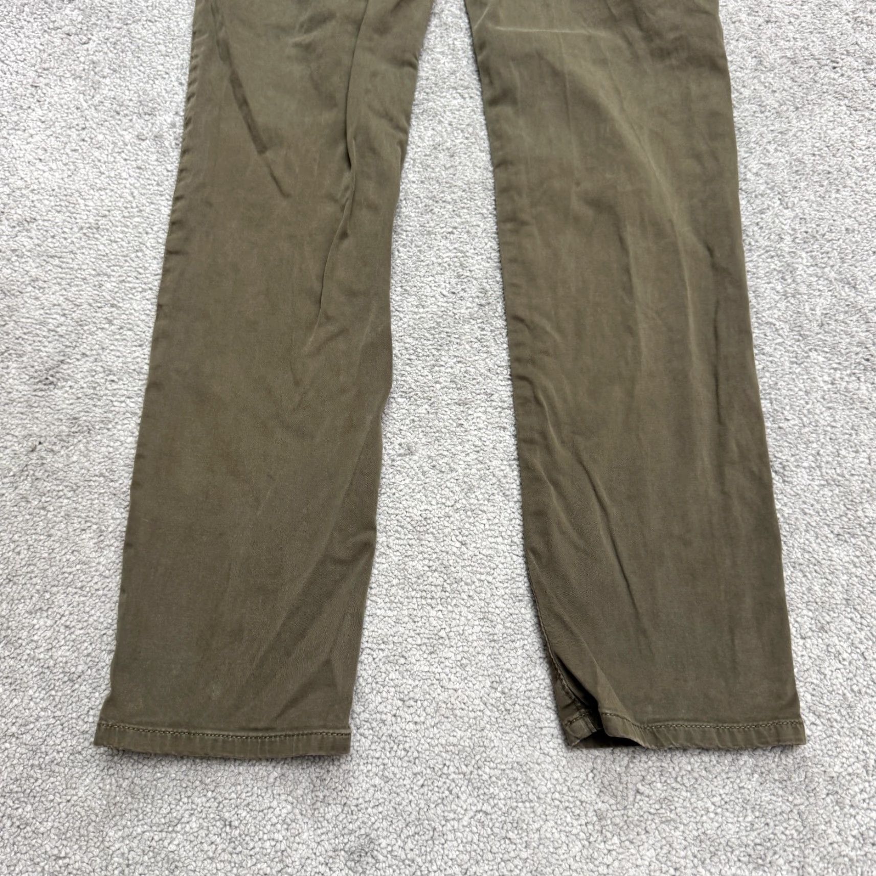 Vintage AG Adriano Goldschmied Jamison Sueded Chino Pants Mens 30R Green Straight Leg Size 30" / US 8 / IT 44 - 5 Thumbnail