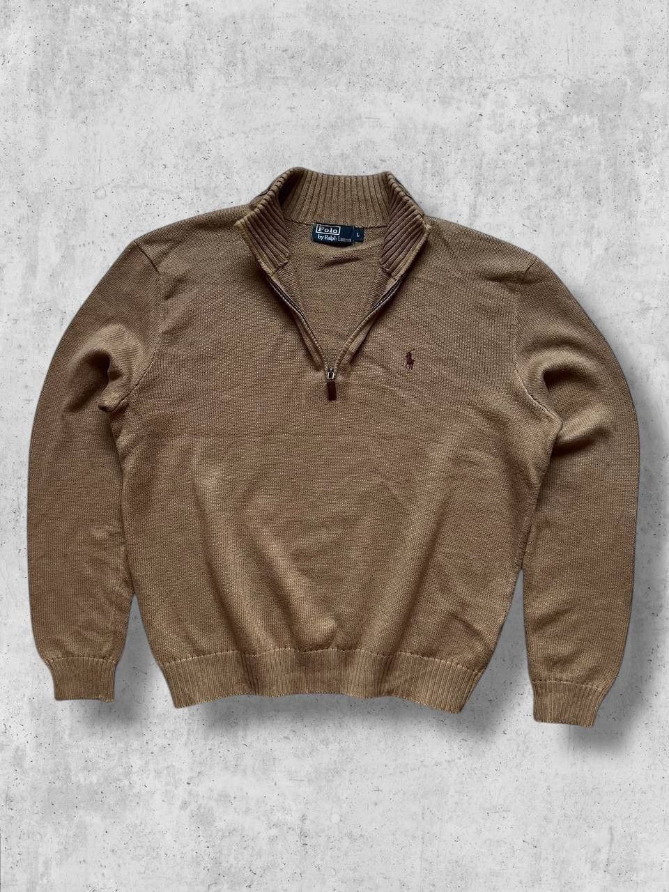 Polo Ralph Lauren RL Polo Ralph Lauren vintage zip sweater turtleneck vintage Size US L / EU 52-54 / 3 - 1 Thumbnail