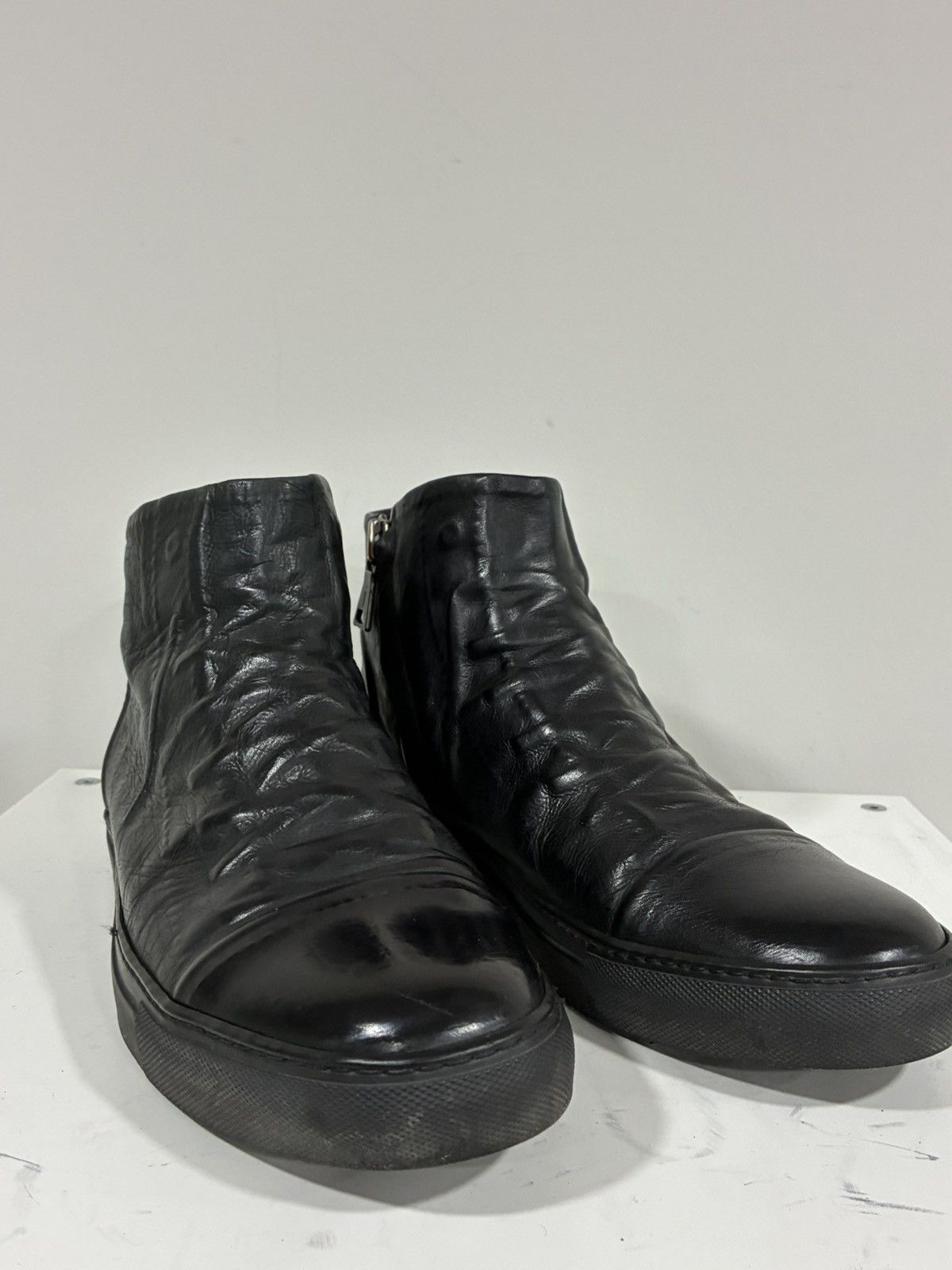 John Varvatos Reed Ghosted High Top Sneaker USA 9.5 42.5 EU Size US 9.5 / EU 42-43 - 4 Thumbnail
