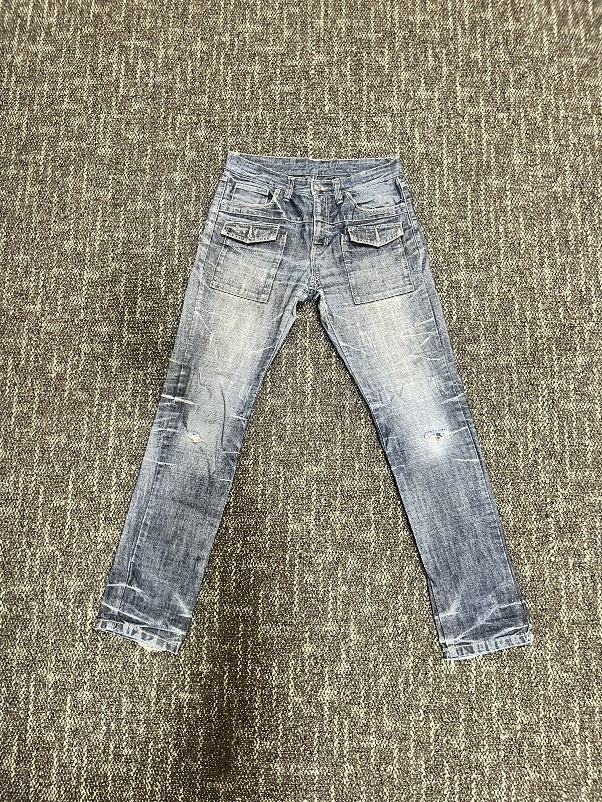 Issey Miyake × PPFM PPFM by Issey Miyake Double Waist jeans Bush Pants Size US 33 - 1 Thumbnail