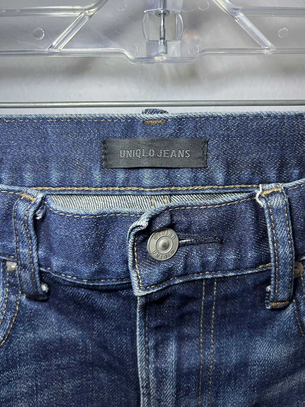 Uniqlo Uniqlo raw selvedge indigo dyed denim slim jeans Size US 29 - 3 Thumbnail