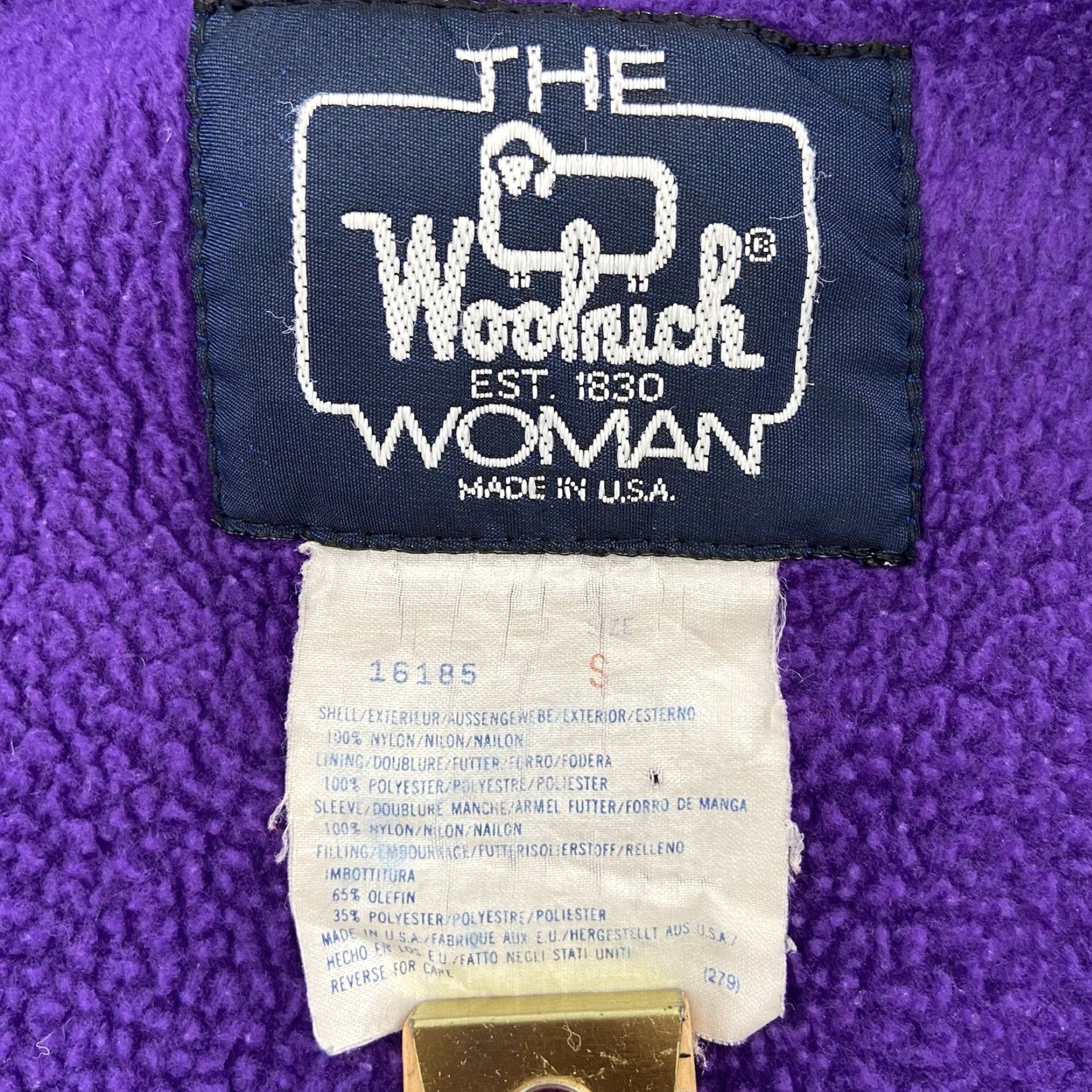 Vintage VINTAGE Woolrich Jacket Womens Small Blue Purple Lined Bomber Full Zip Coat S Jacket Womens Small Blue Purple Lined Bomber Full Zip Coat S Size S / US 4 / IT 40 - 5 Thumbnail